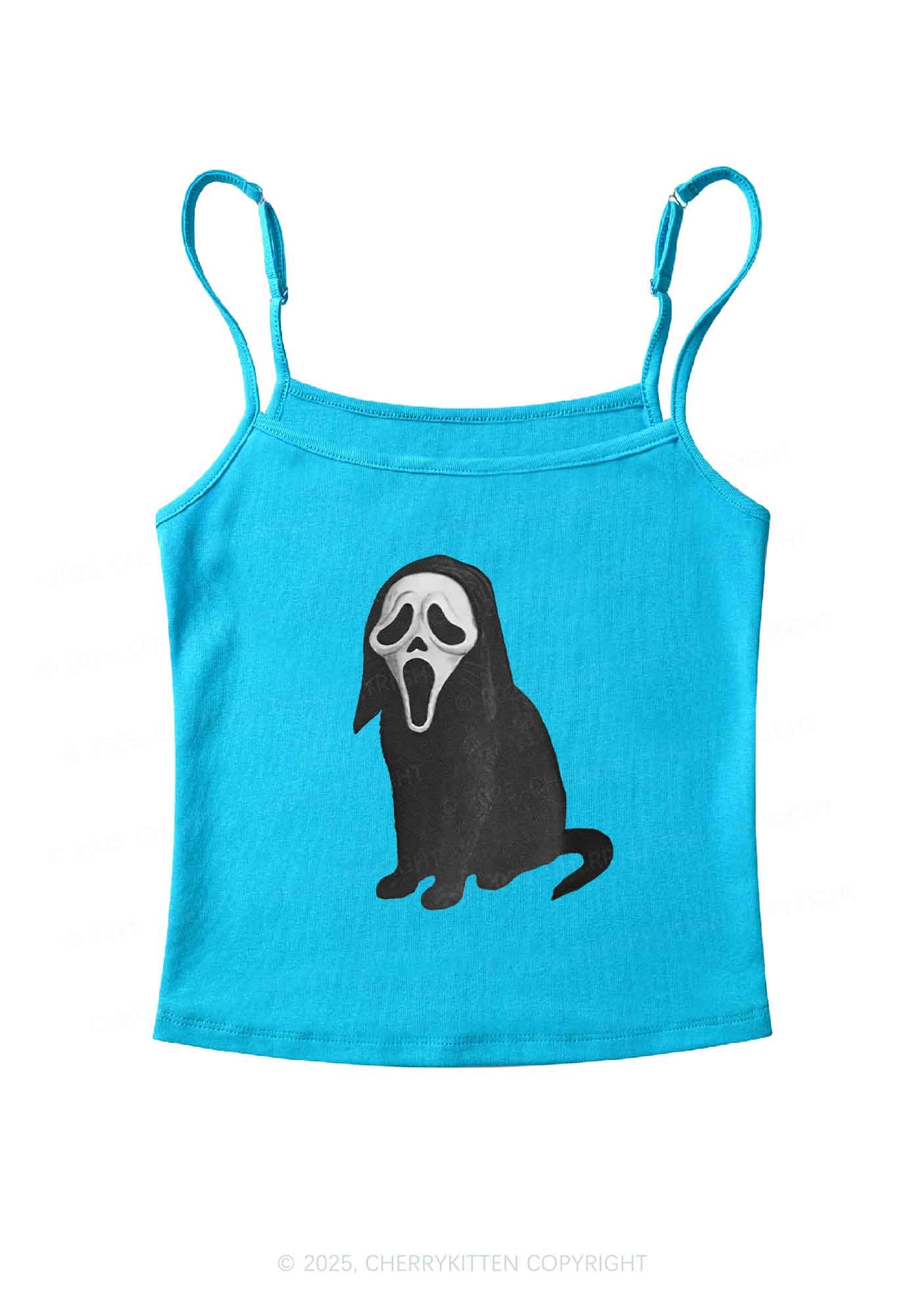 Halloween Ghostcat Y2K Spaghetti Strap Cami Cherrykitten - Image 7