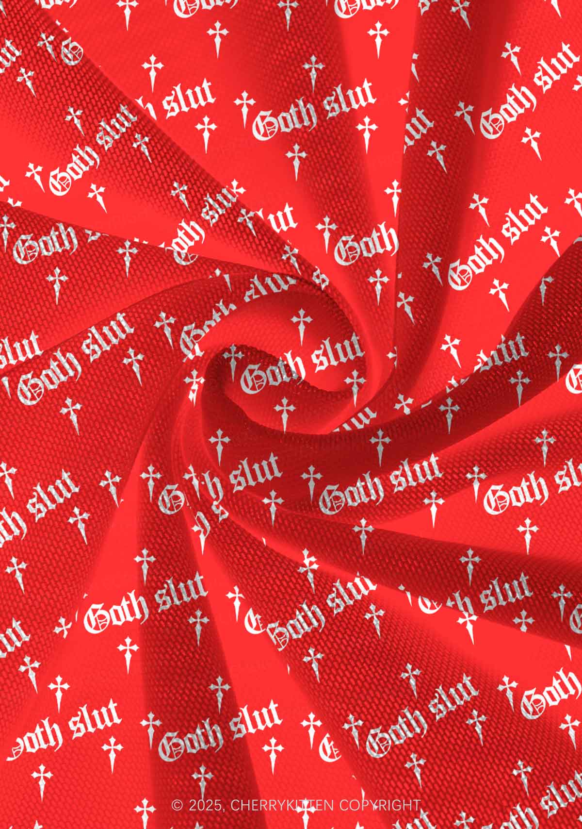 Halloween Goth Slxt Y2K Print Mini Layered Skirt Cherrykitten - Image 4
