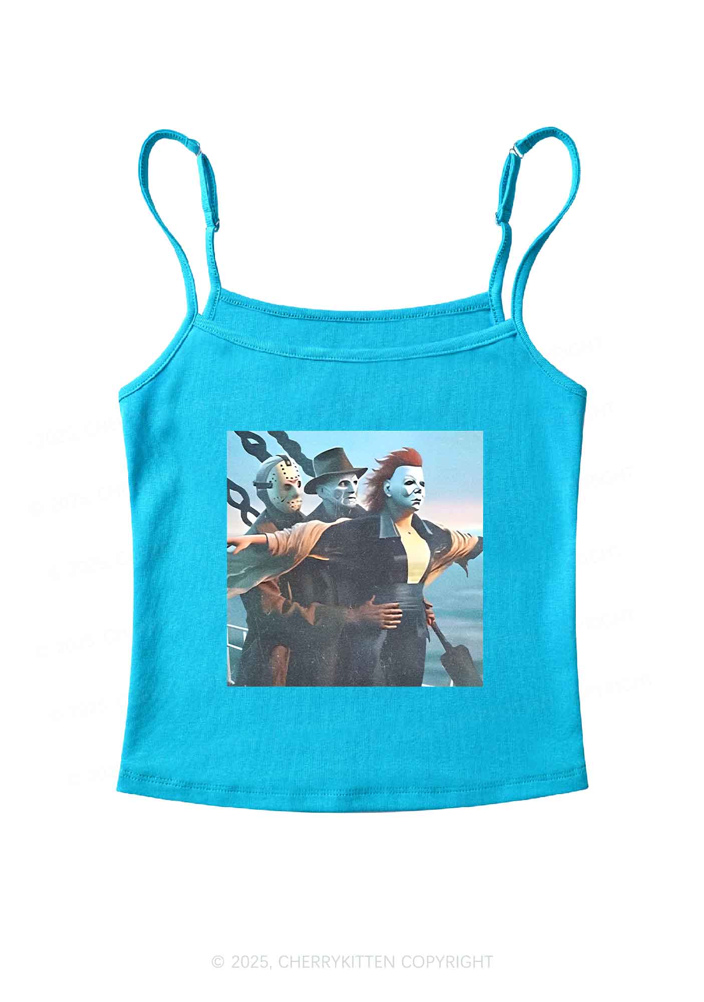 Halloween Horror Characters Y2K Spaghetti Strap Cami Cherrykitten - Image 3