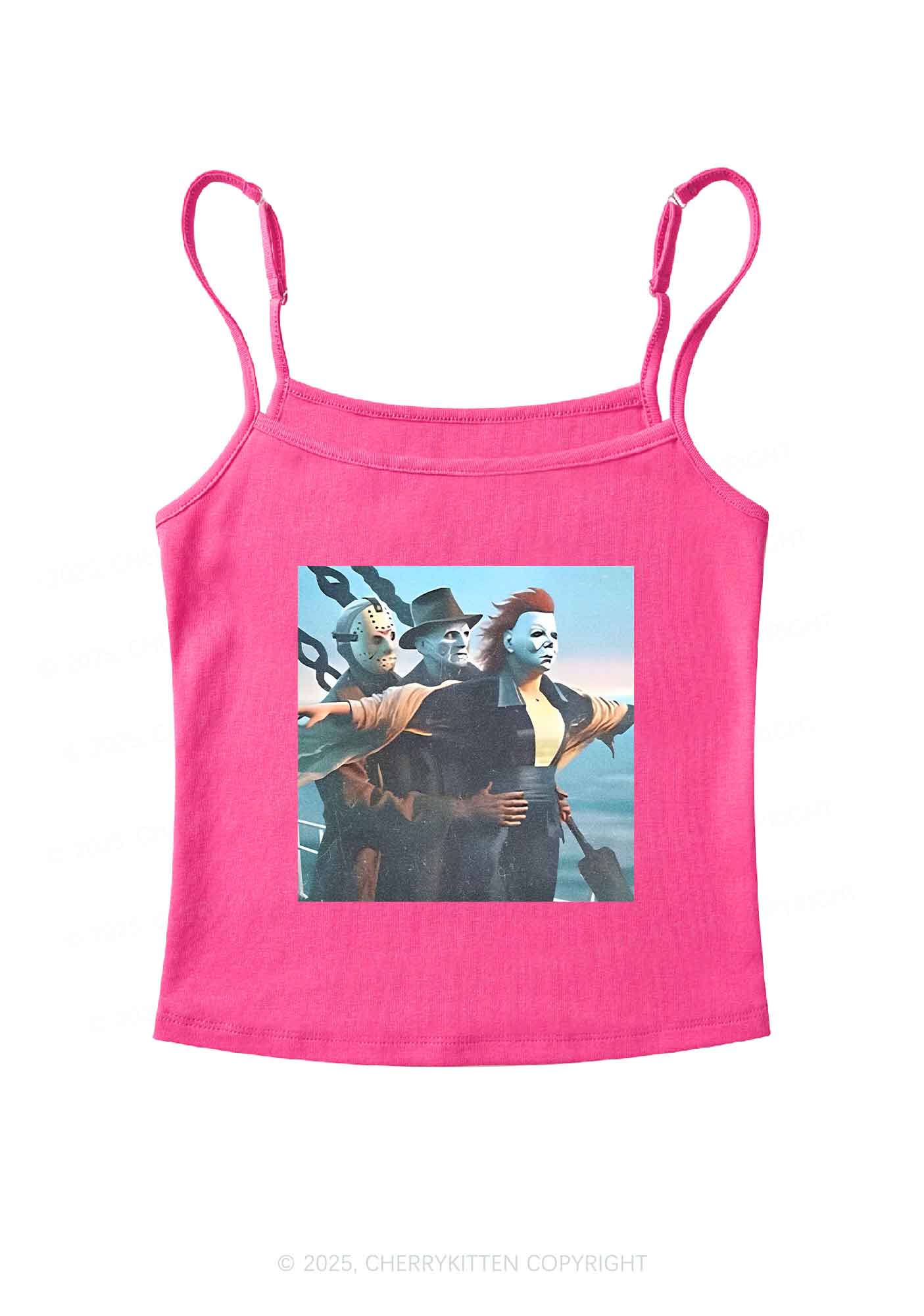 Halloween Horror Characters Y2K Spaghetti Strap Cami Cherrykitten - Image 5