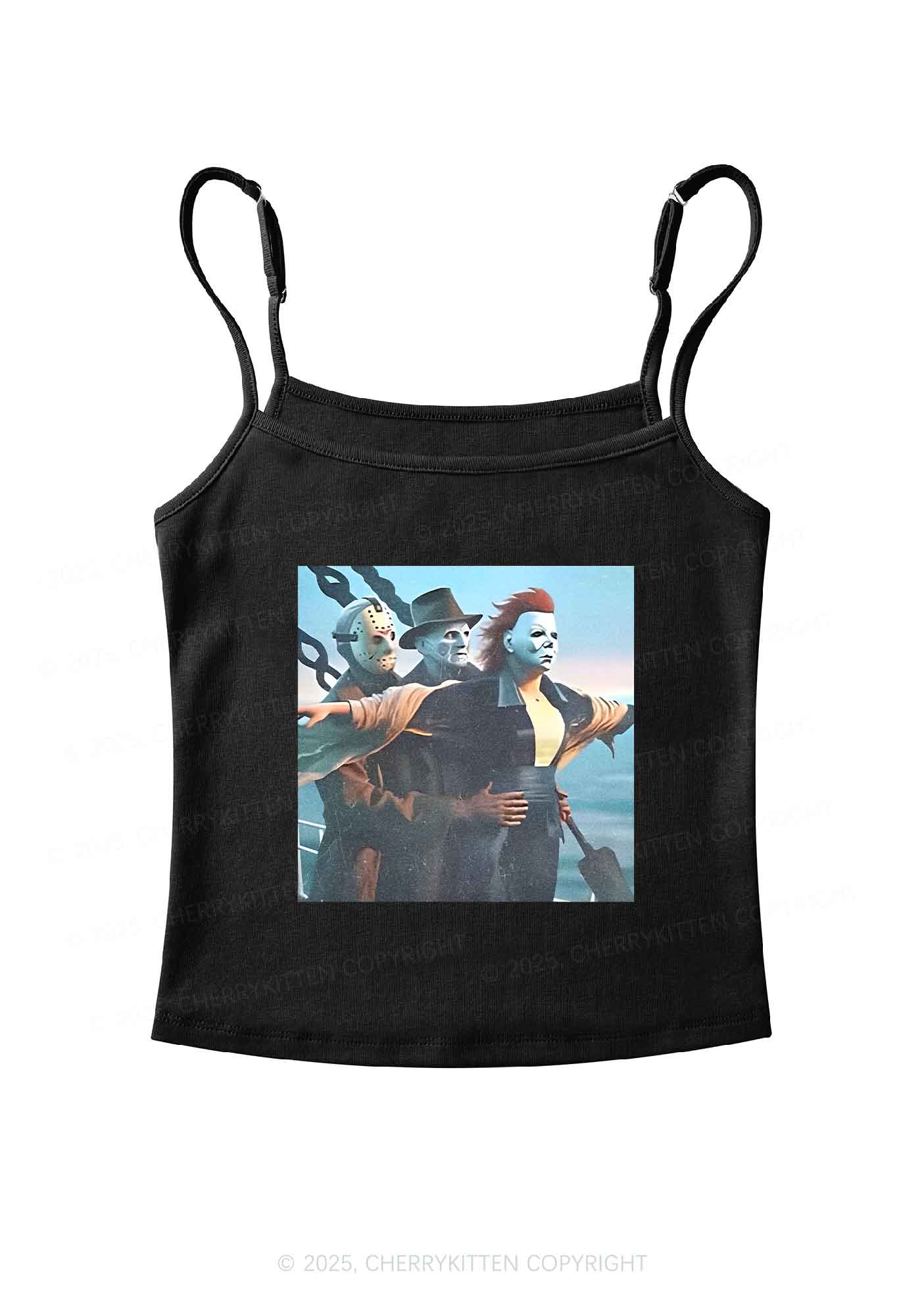 Halloween Horror Characters Y2K Spaghetti Strap Cami Cherrykitten - Image 6