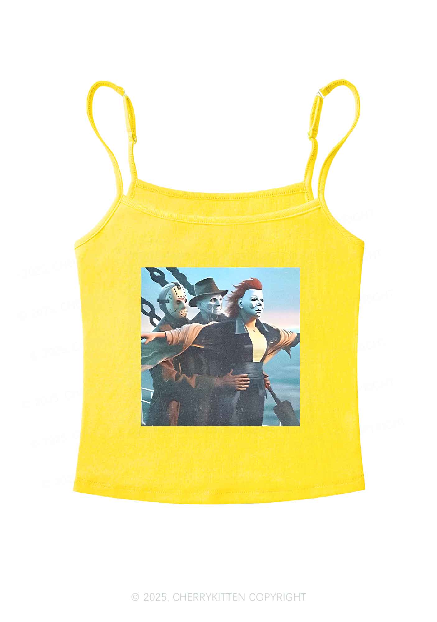Halloween Horror Characters Y2K Spaghetti Strap Cami Cherrykitten - Image 7