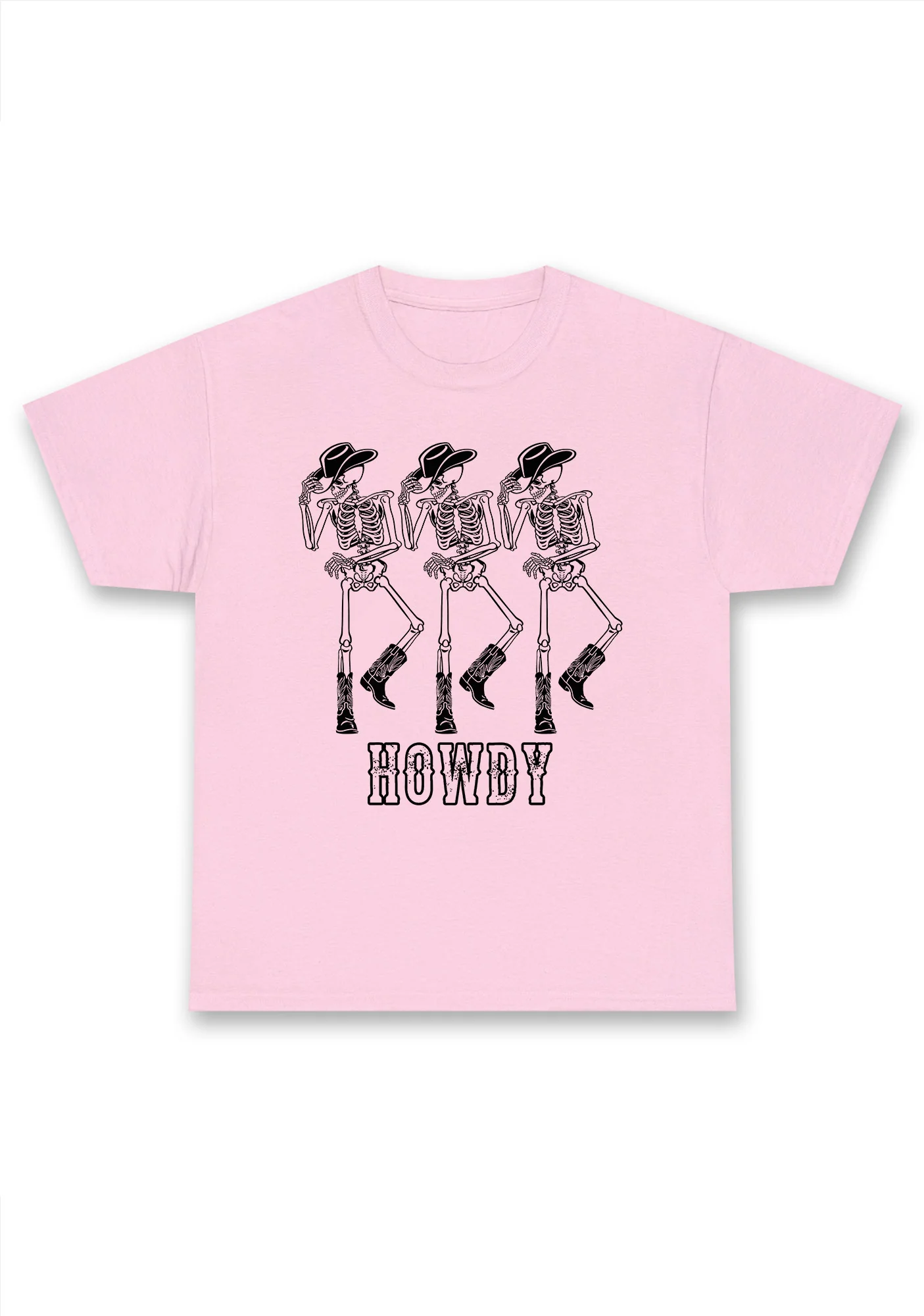 Halloween Howdy Dancing Skeletons Chunky Shirt - Image 4