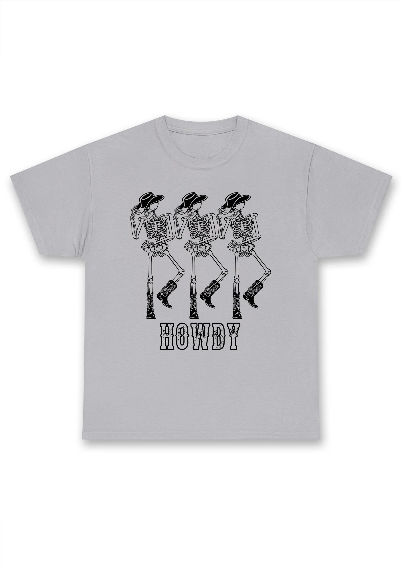 Halloween Howdy Dancing Skeletons Chunky Shirt - Image 5