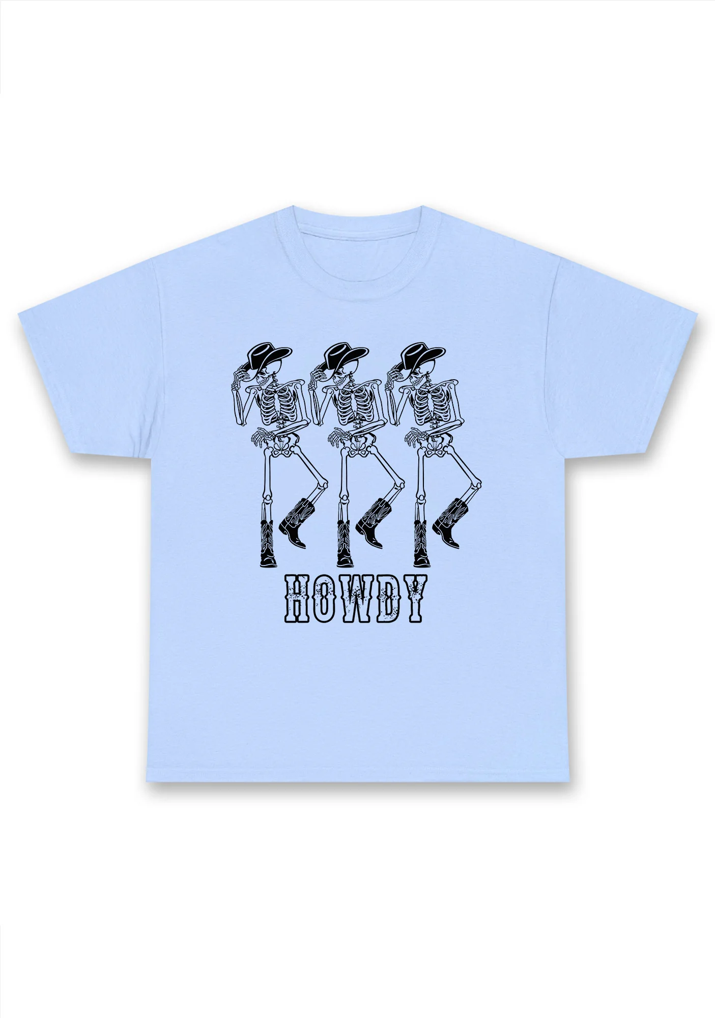 Halloween Howdy Dancing Skeletons Chunky Shirt - Image 6