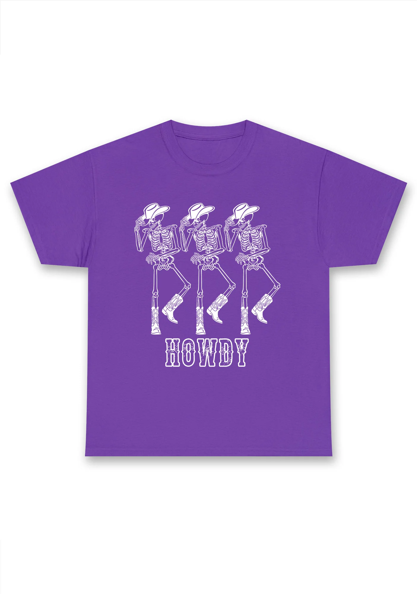 Halloween Howdy Dancing Skeletons Chunky Shirt - Image 7