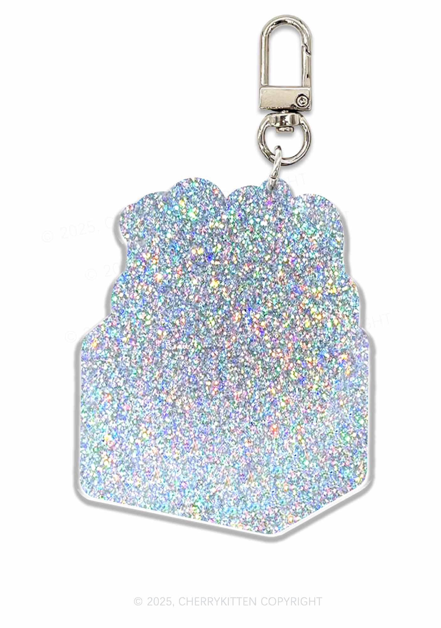 Halloween Just Here For Boos 1Pc Y2K Glitter Keychain Cherrykitten - Image 2