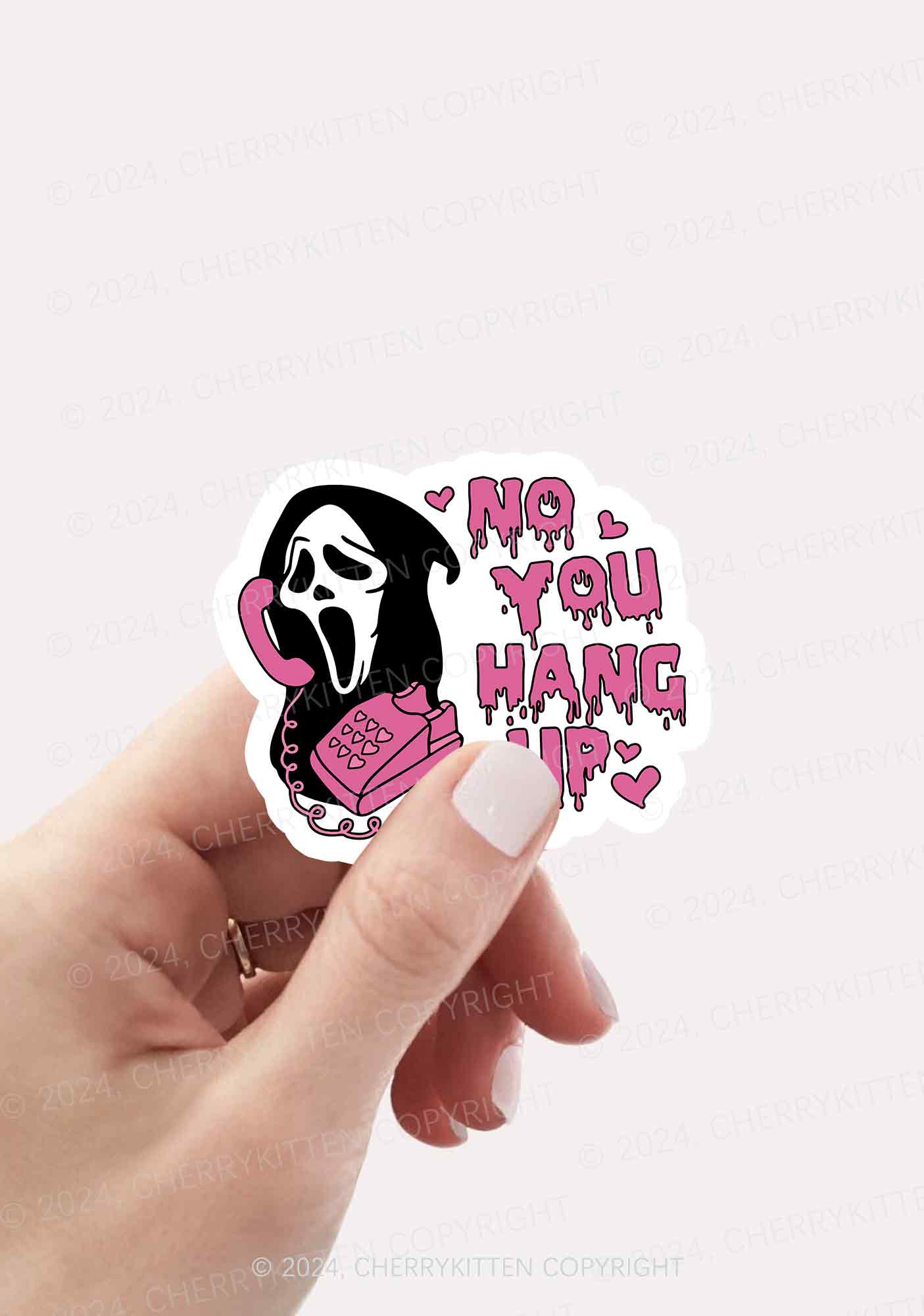 Halloween No You Hang Up 1Pc Y2K Sticker Cherrykitten - Image 2