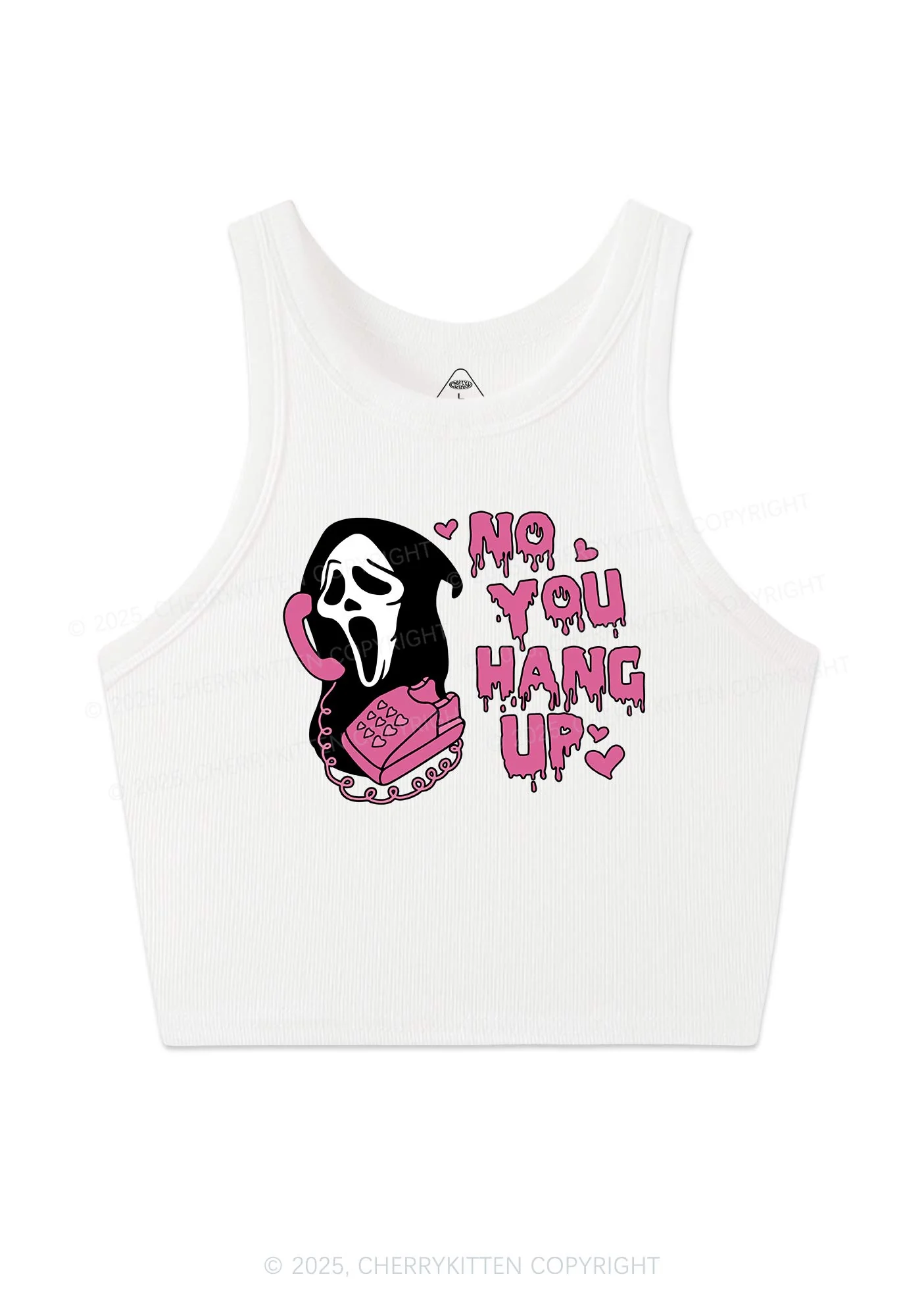 Halloween No You Hang Up Y2K Crop Tank Top Cherrykitten - Image 3