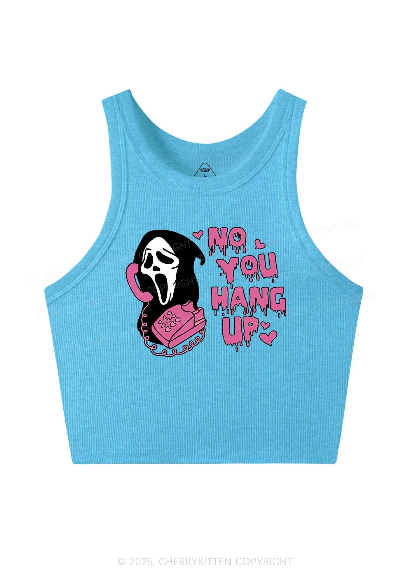 Halloween No You Hang Up Y2K Crop Tank Top Cherrykitten - Image 4