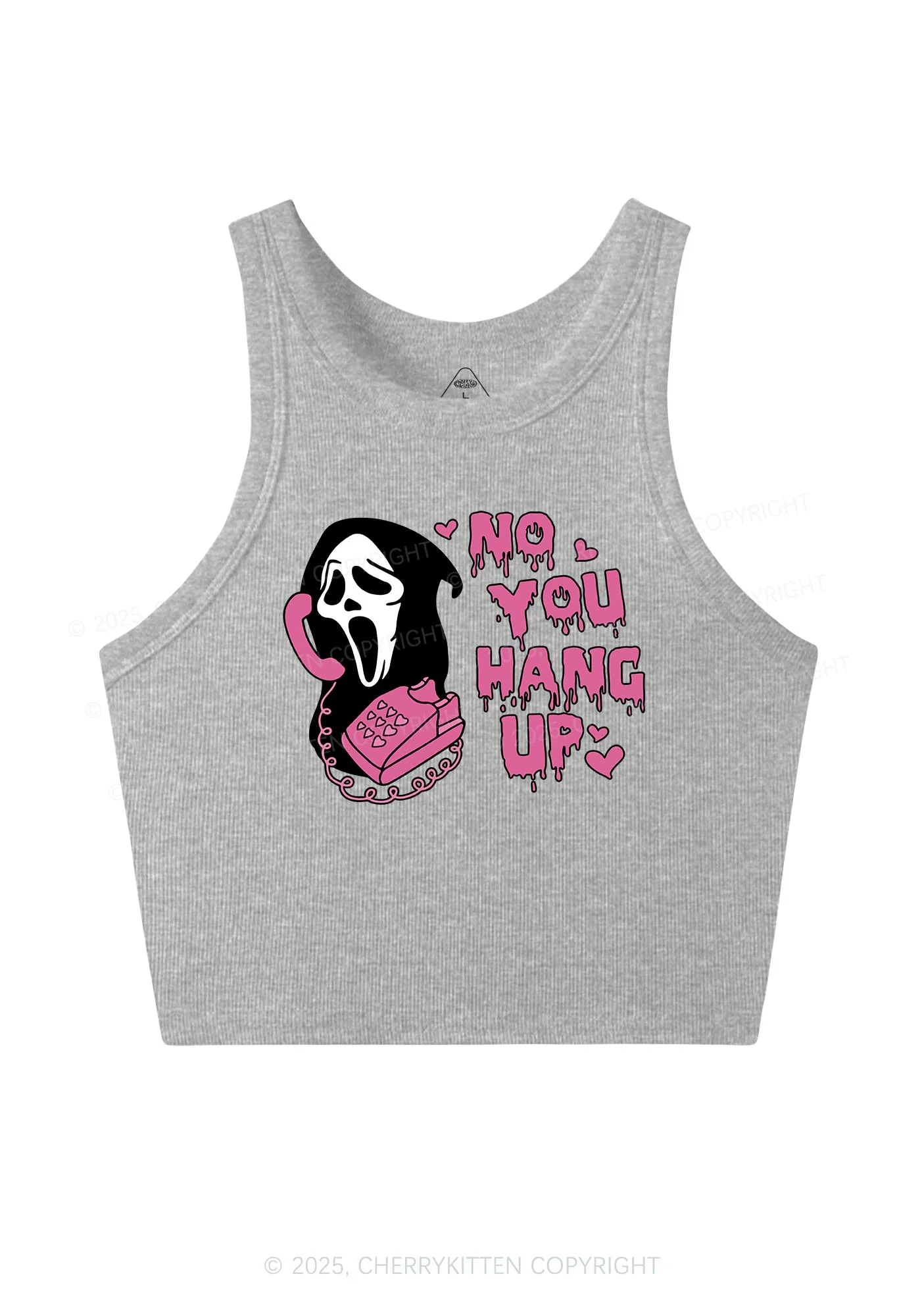 Halloween No You Hang Up Y2K Crop Tank Top Cherrykitten - Image 5