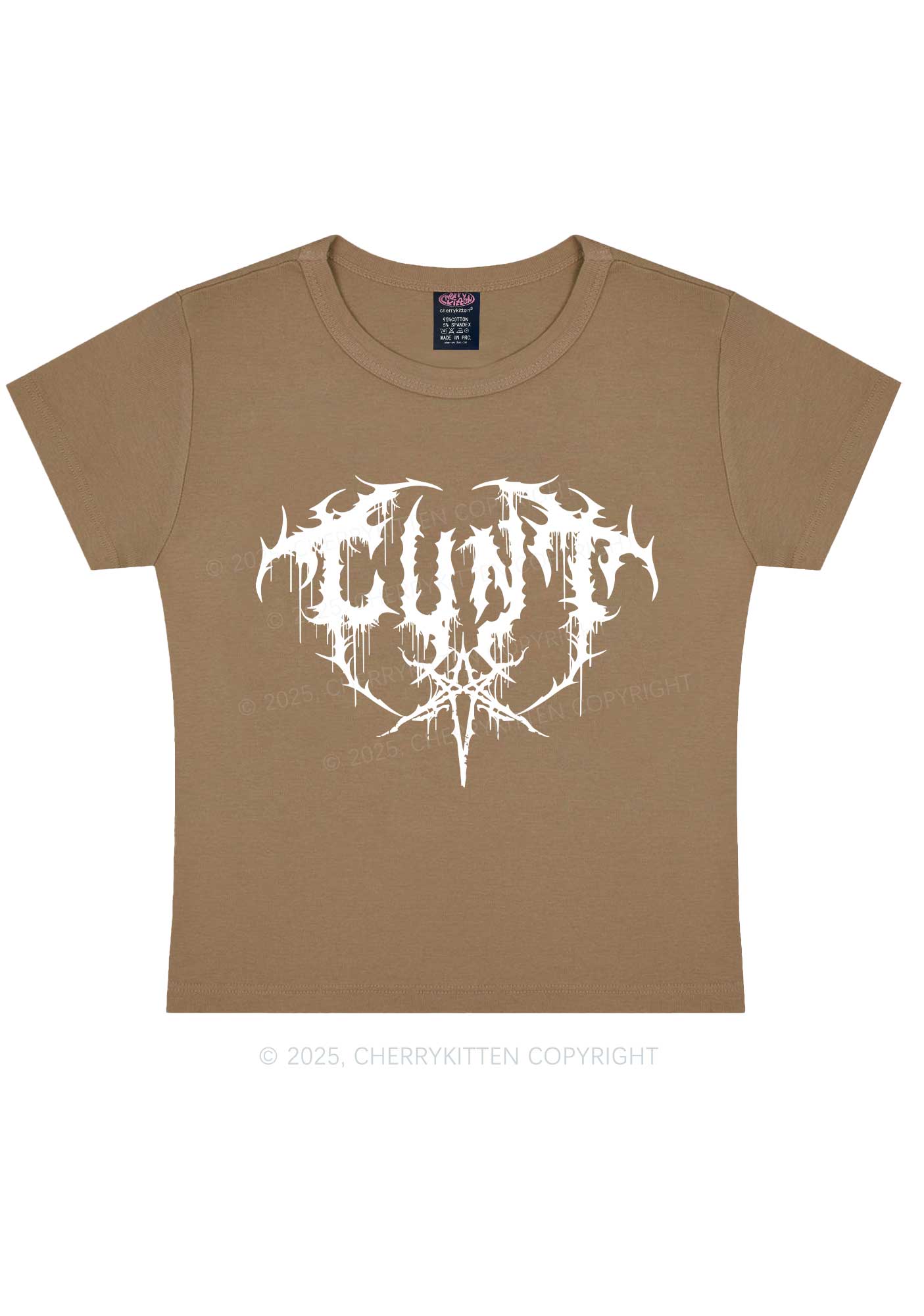 Halloween Punk Cxxt Y2K Baby Tee Cherrykitten - Image 10