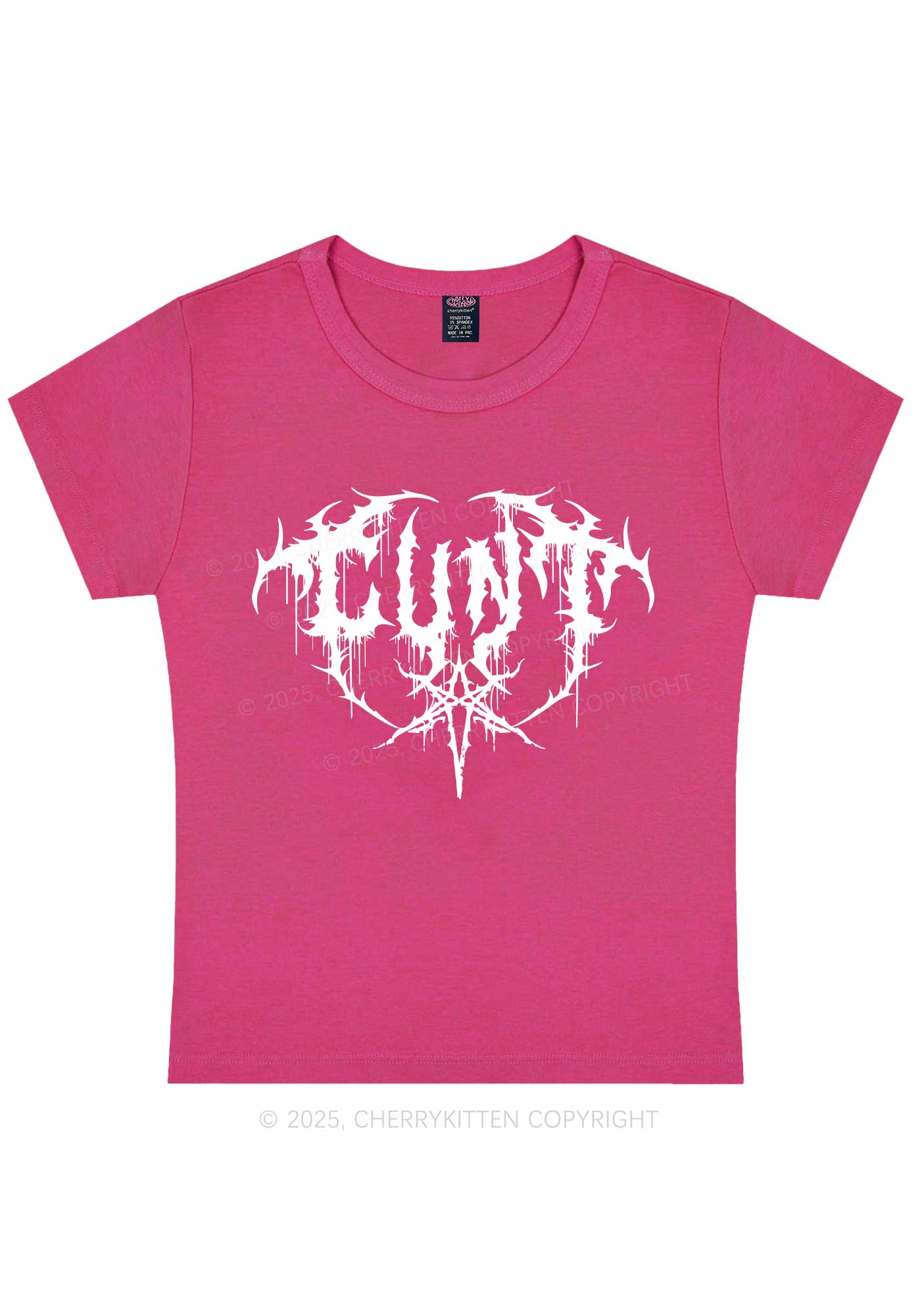 Halloween Punk Cxxt Y2K Baby Tee Cherrykitten - Image 5
