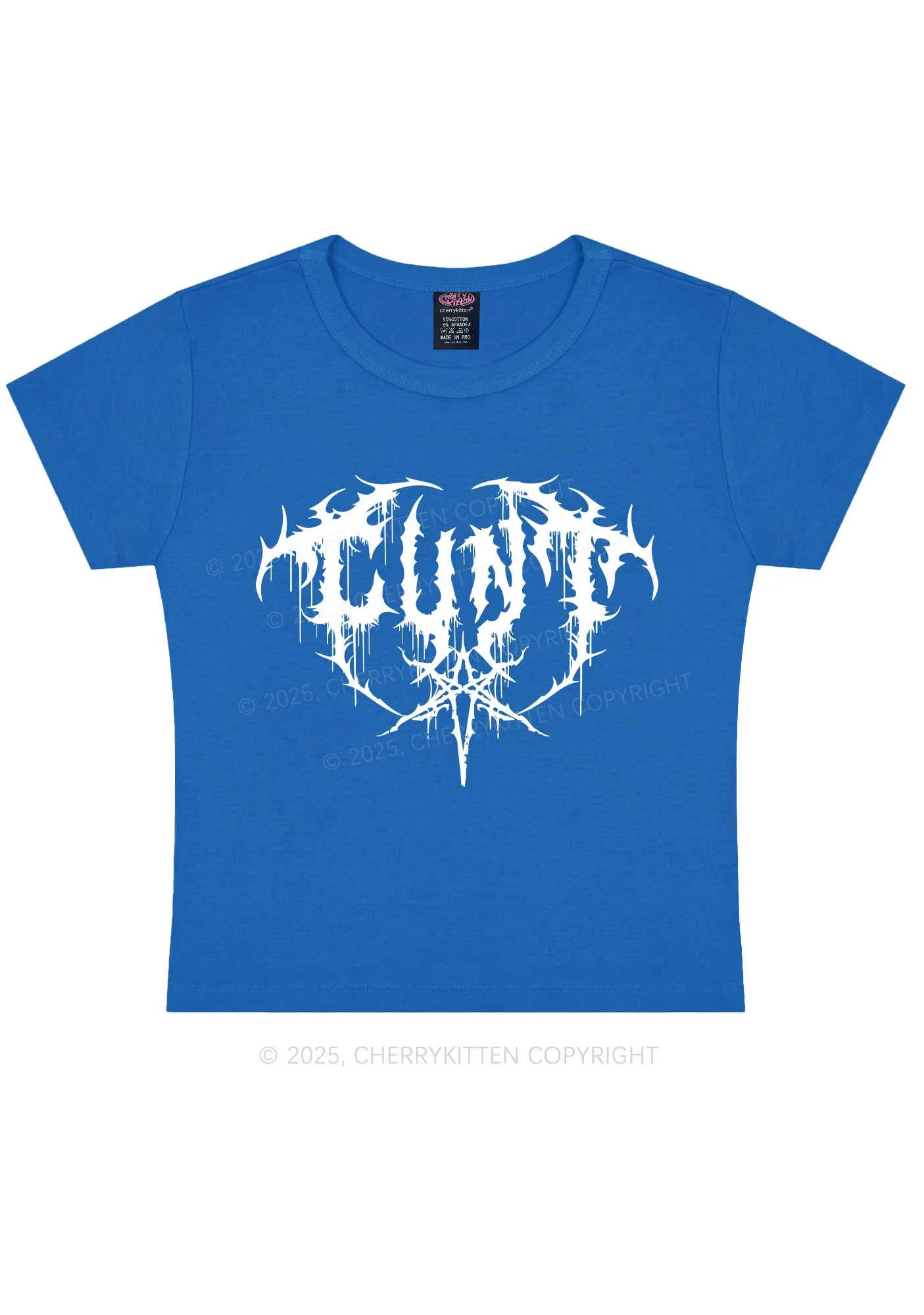 Halloween Punk Cxxt Y2K Baby Tee Cherrykitten - Image 9