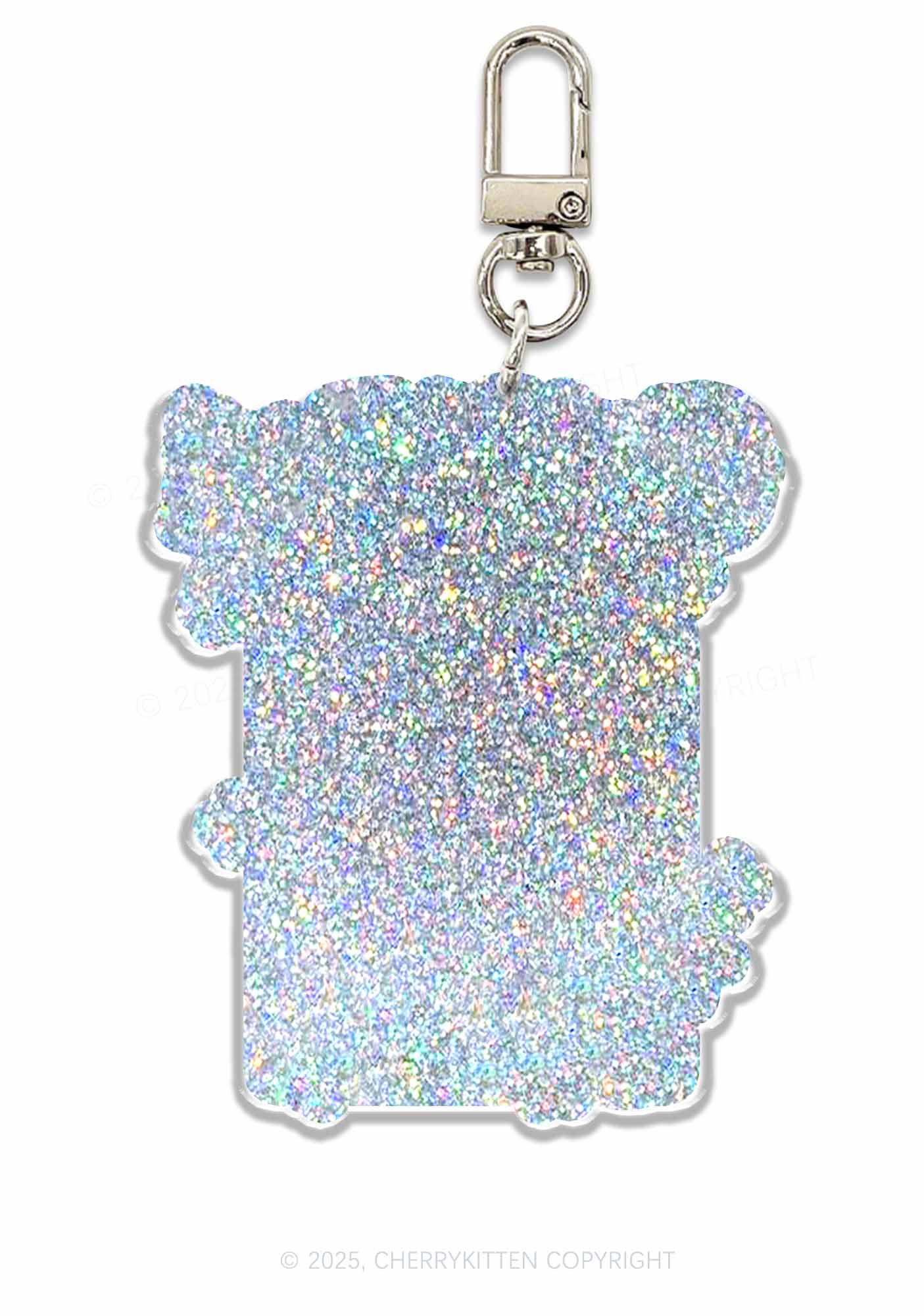 Halloween Rose Skeleton 1Pc Y2K Glitter Keychain Cherrykitten - Image 2