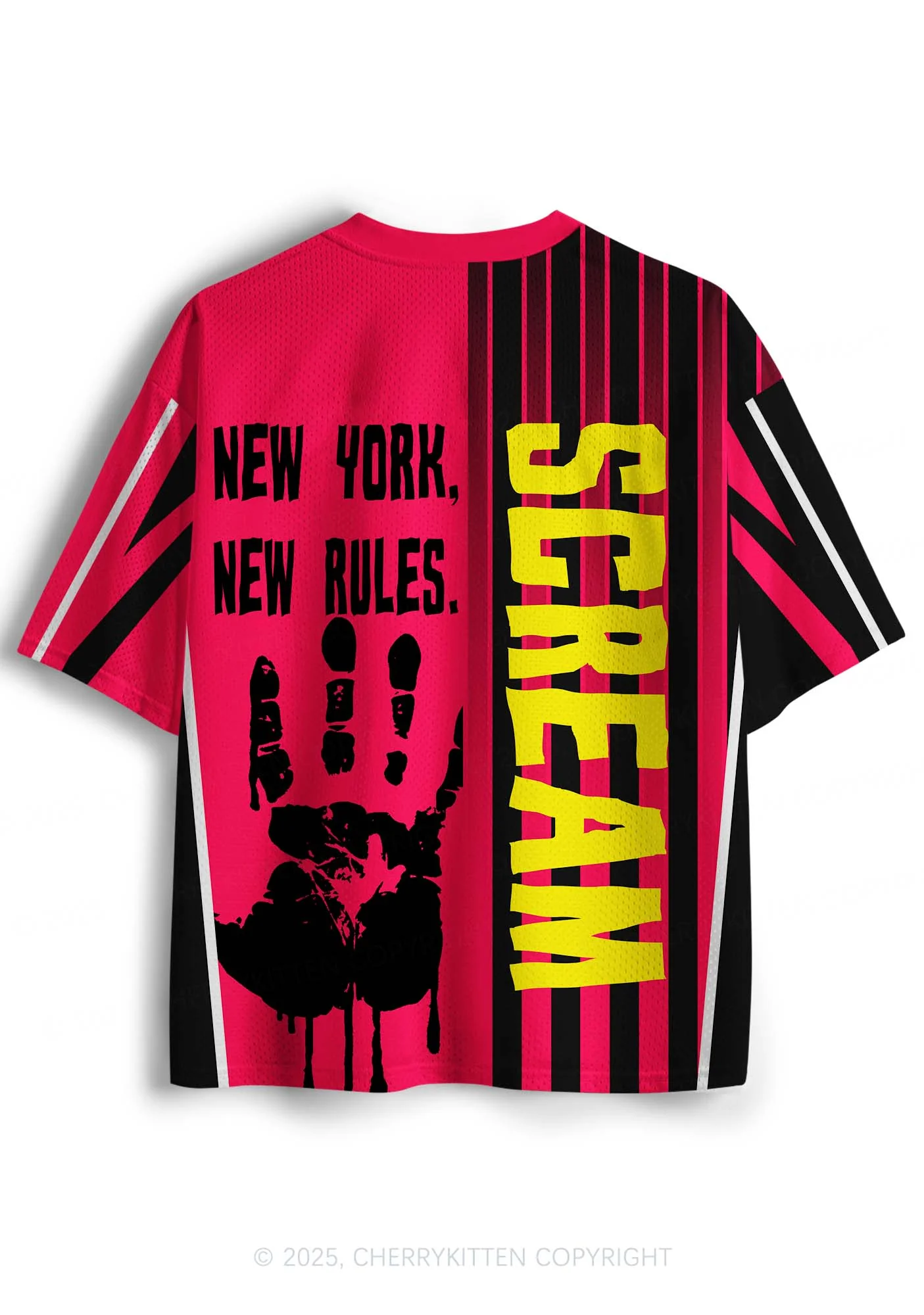 Halloween Scream Ghost Y2K Sport Jersey Shirts Cherrykitten - Image 3
