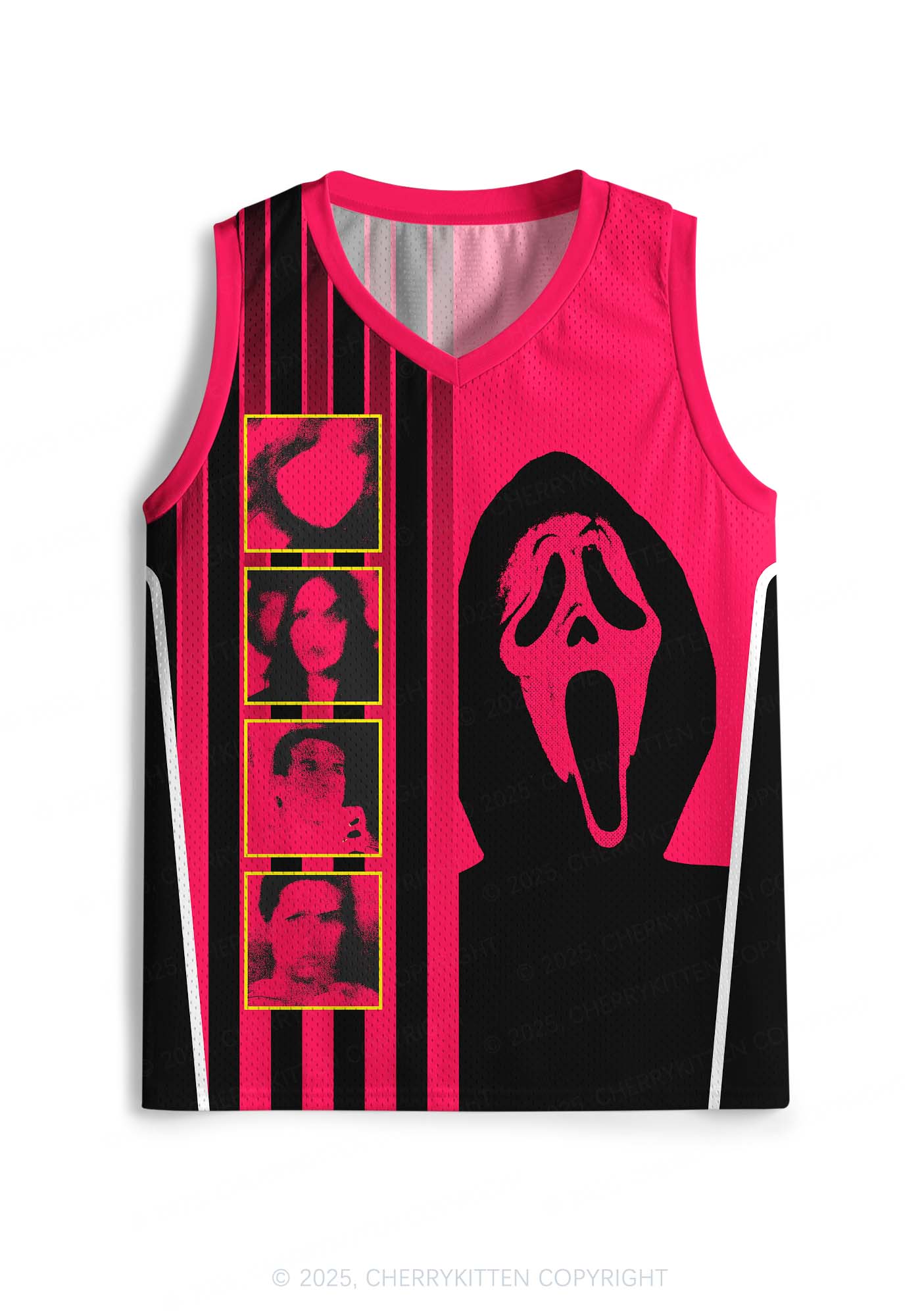 Halloween Scream Ghost Y2K Sport Jersey Tank Cherrykitten - Image 2