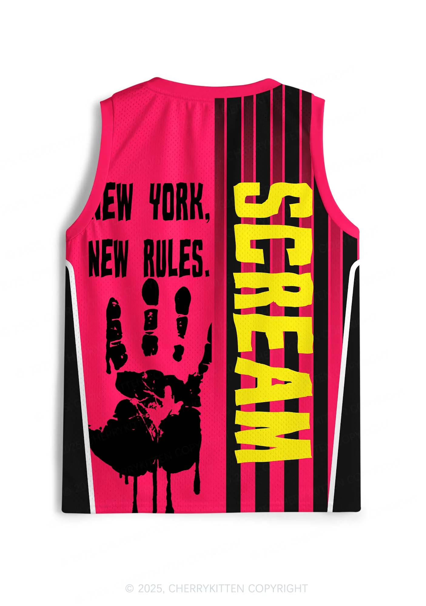Halloween Scream Ghost Y2K Sport Jersey Tank Cherrykitten - Image 3
