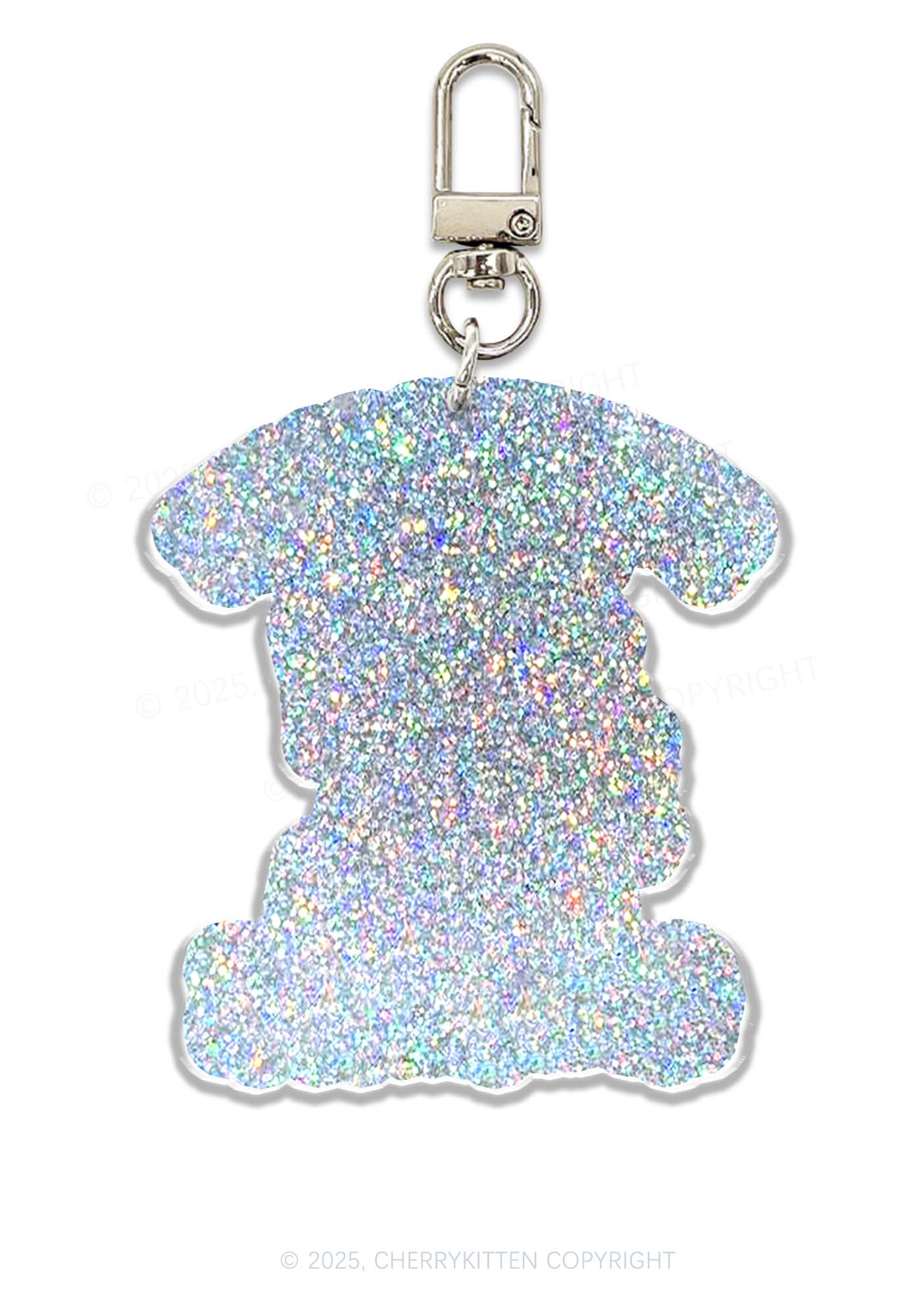 Halloween Screaming Goose On Loose Y2K Glitter Keychain Cherrykitten - Image 2