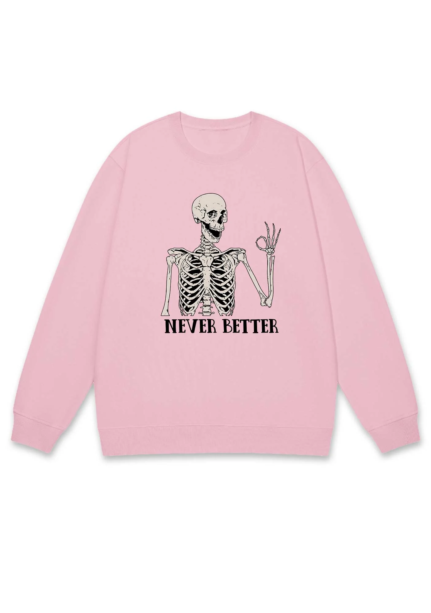 Halloween Skeletons Never Better Y2K Sweatshirt - Image 5