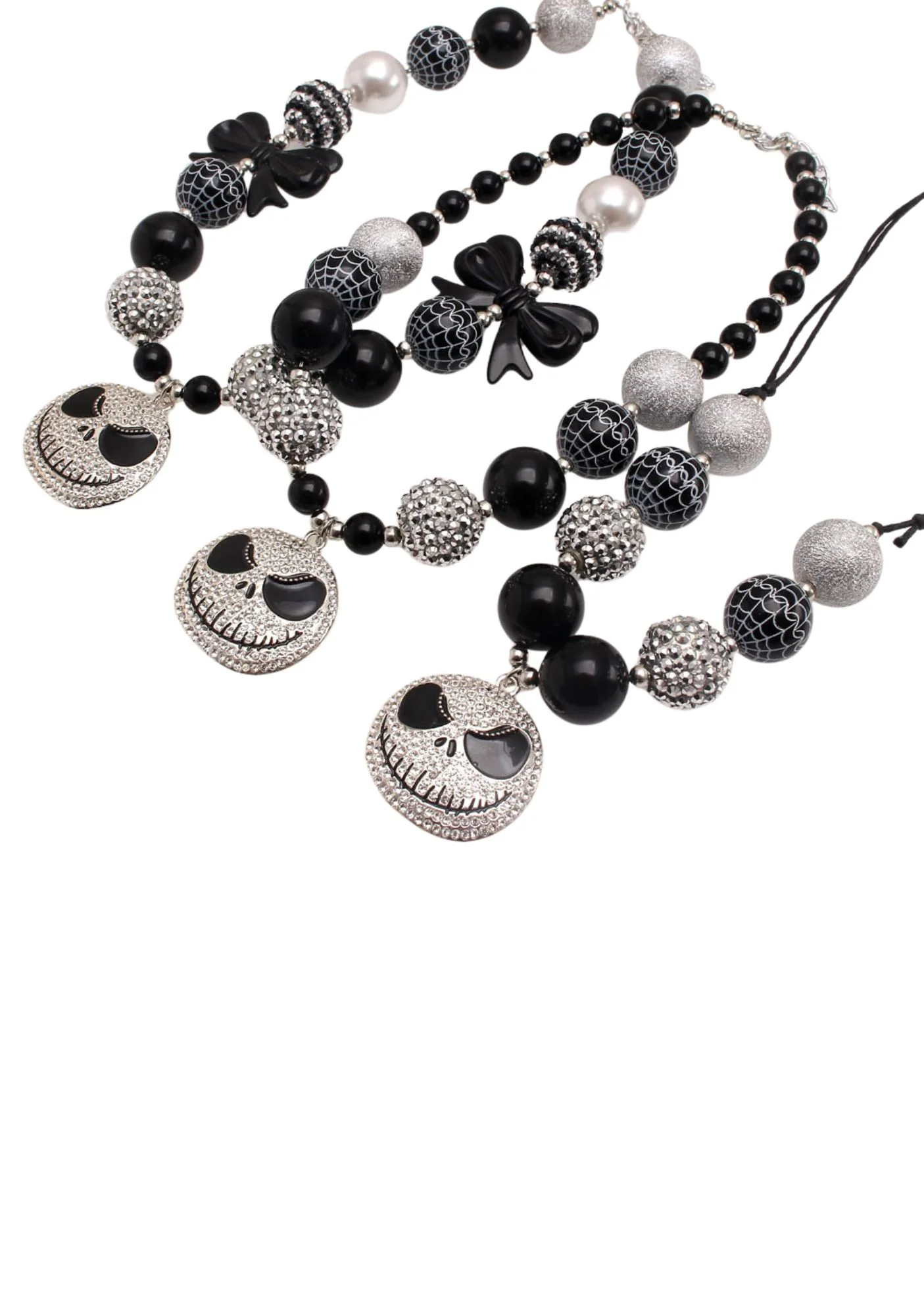 Halloween Skull Pendant Y2K Necklace Cherrykitten - Image 2
