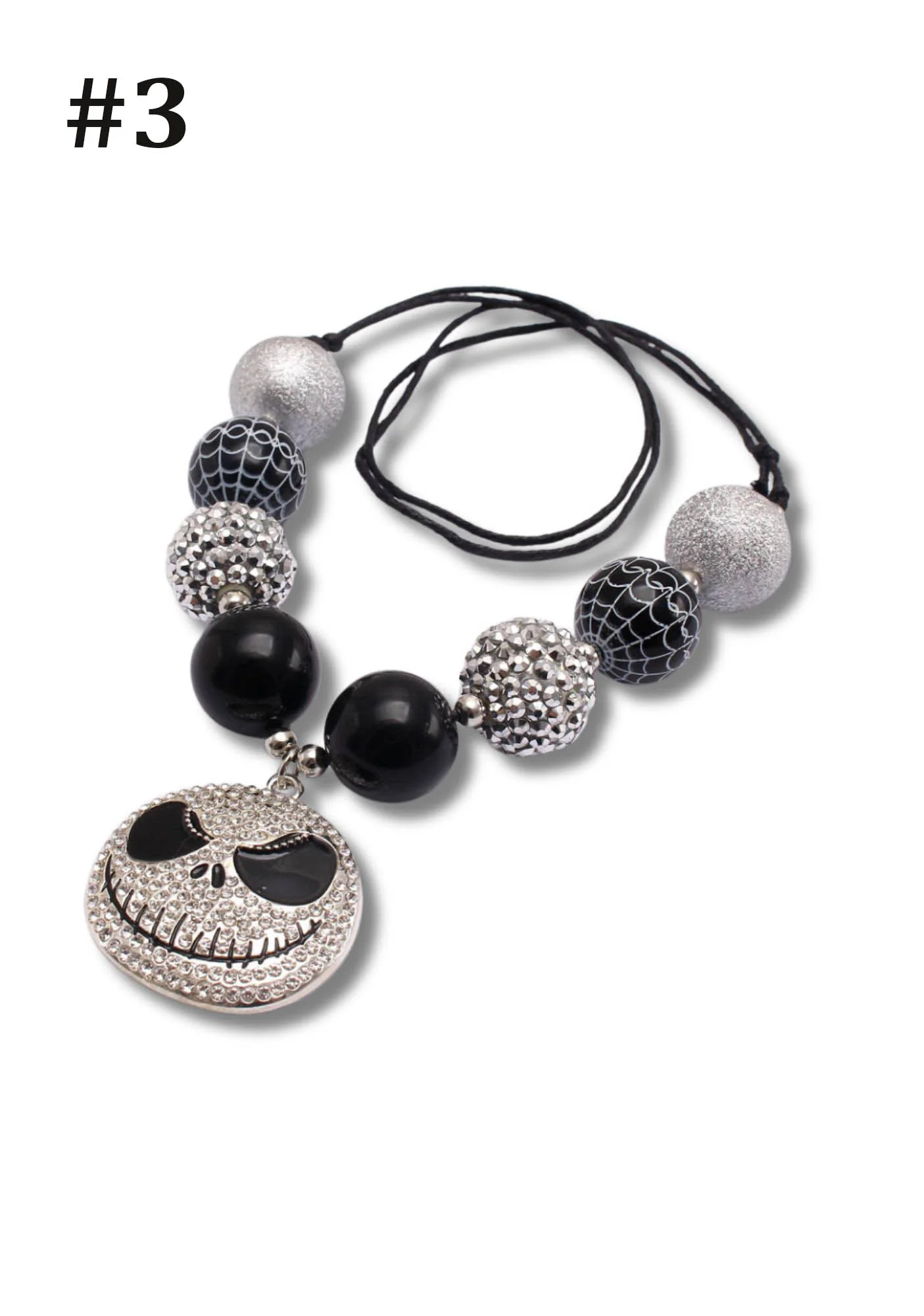 Halloween Skull Pendant Y2K Necklace Cherrykitten - Image 4