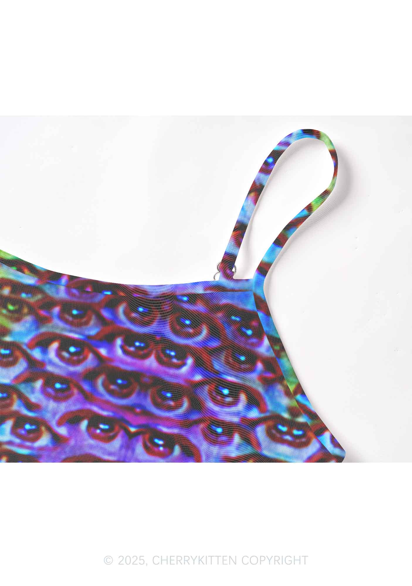 Halloween Spectrum Eyes Y2K Mesh Cami Tank Cherrykitten - Image 5