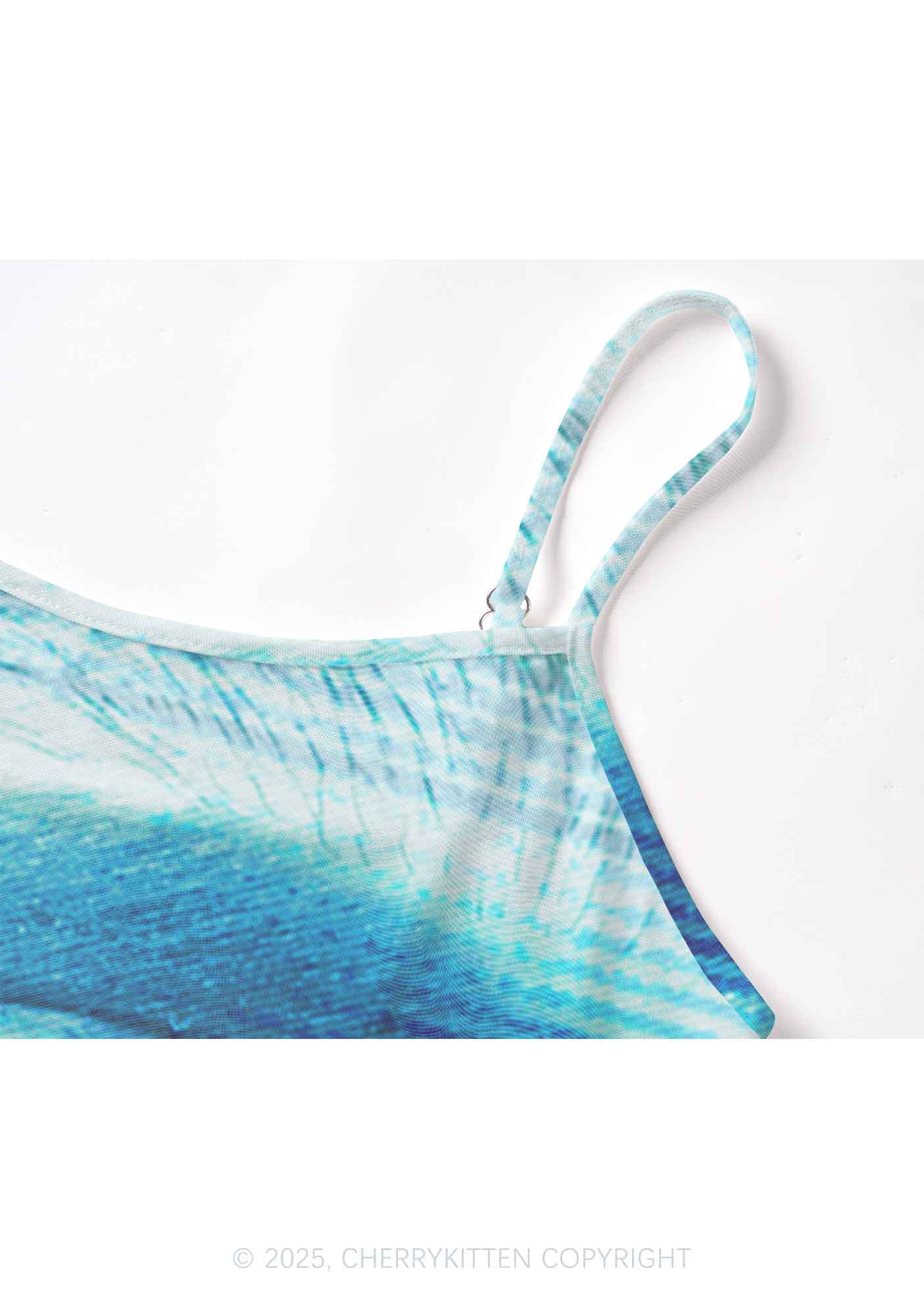 Halloween Tech Blue Eye Y2K Mesh Cami Tank Cherrykitten - Image 5