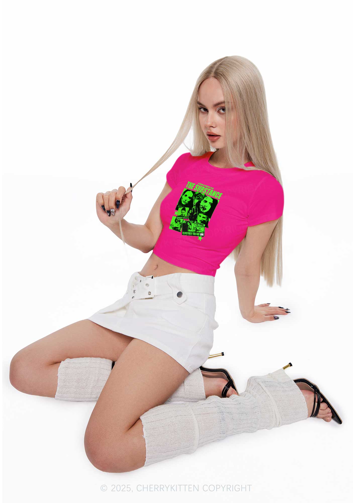 Halloween The Horror Movie Y2K Baby Tee Cherrykitten - Image 3