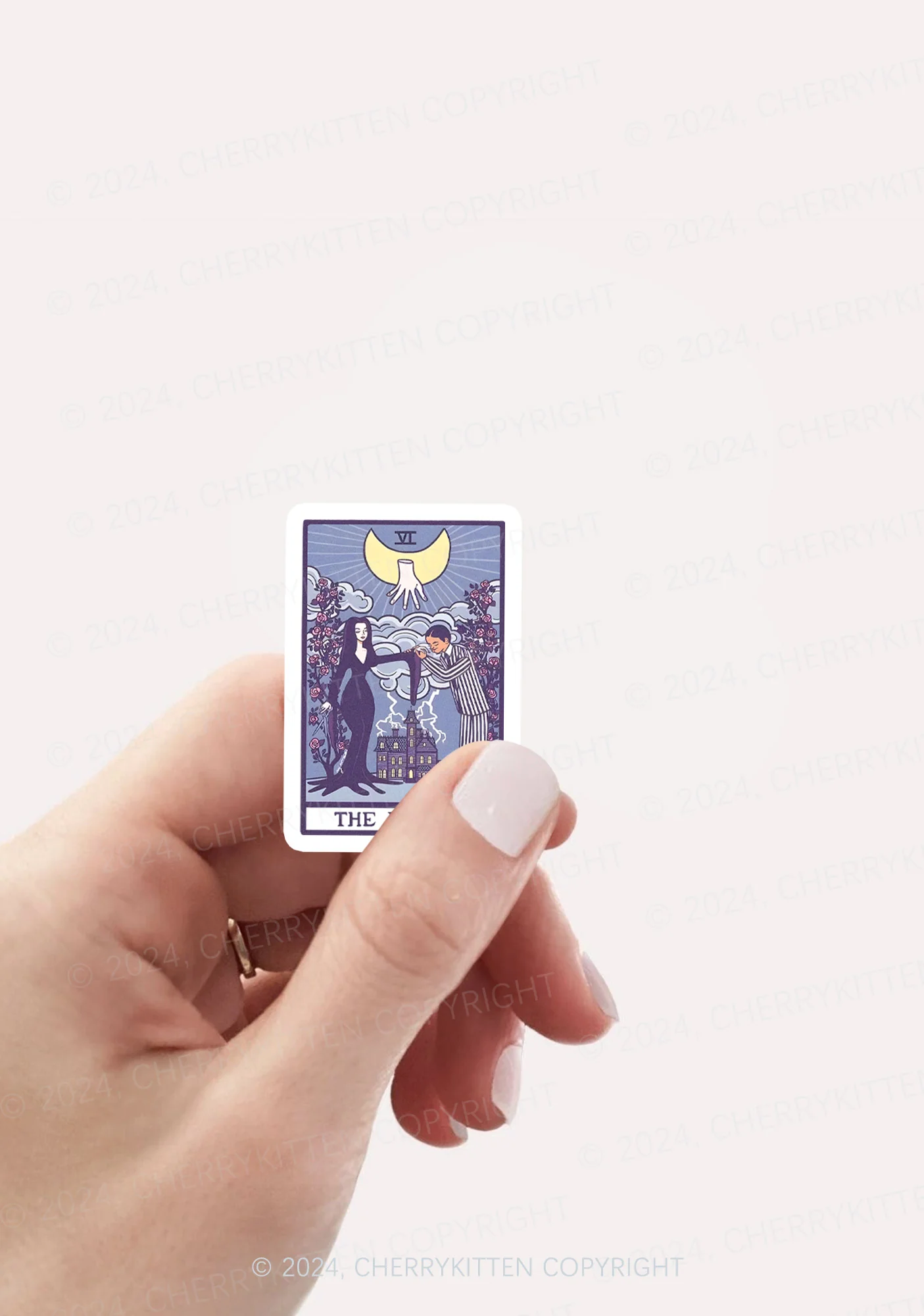 Halloween The Lovers 1Pc Y2K Sticker Cherrykitten - Image 2