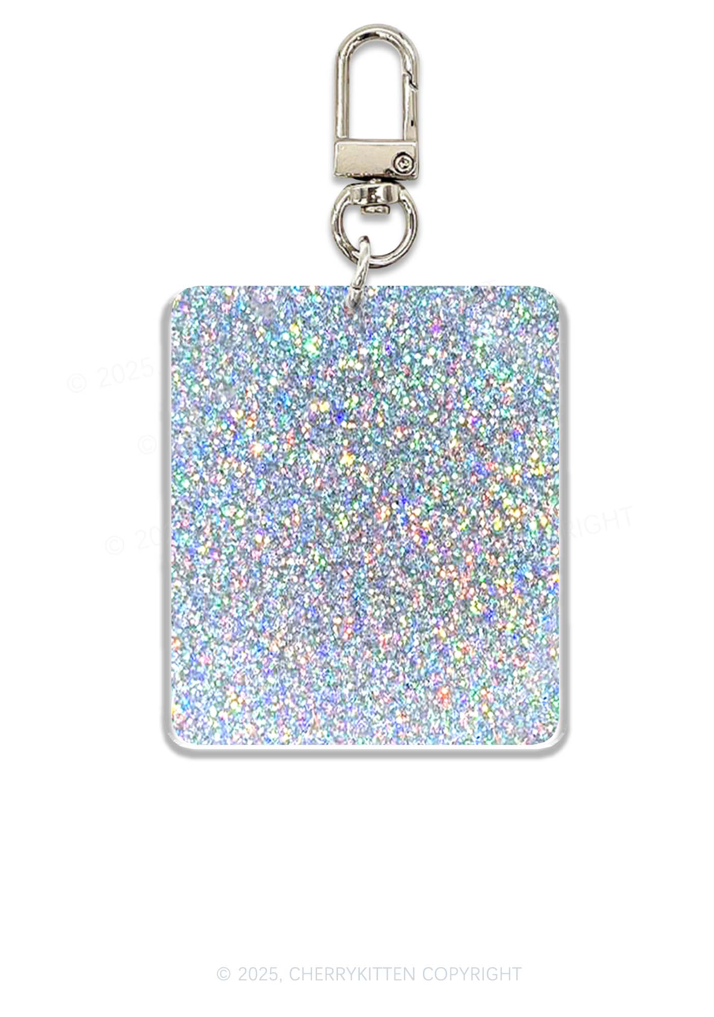 Halloween Tis The Season Skull Y2K Glitter Keychain Cherrykitten - Image 2