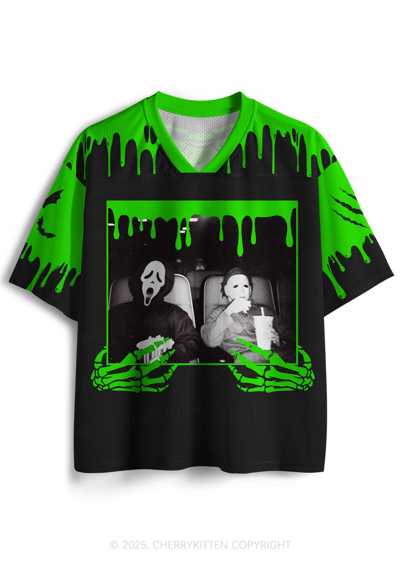 Halloween Watching Movie Y2K Sport Jersey Shirts Cherrykitten - Image 2