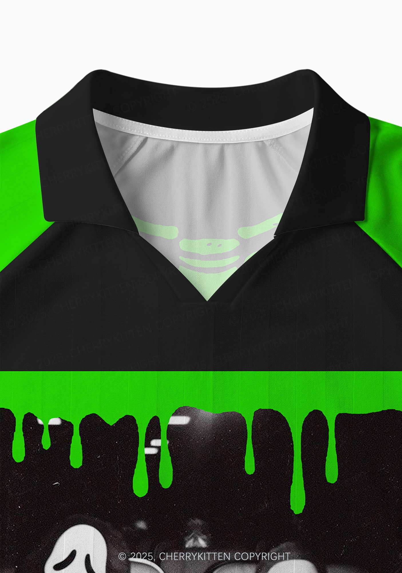 Halloween Watching Movie Y2K Sport Long Sleeve Jersey Shirts Cherrykitten - Image 4
