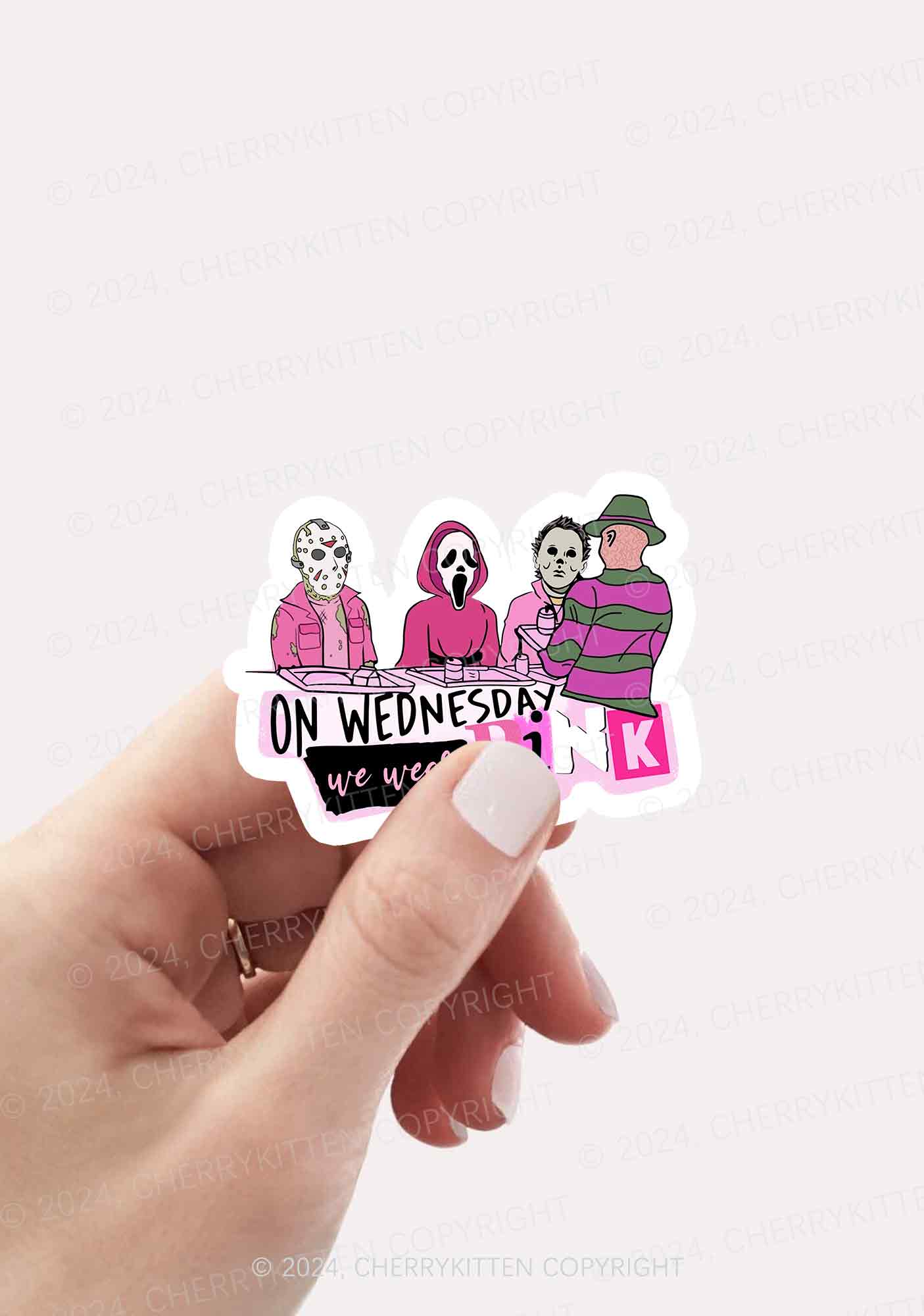 Halloween We Wear Pink 1Pc Y2K Sticker Cherrykitten - Image 2