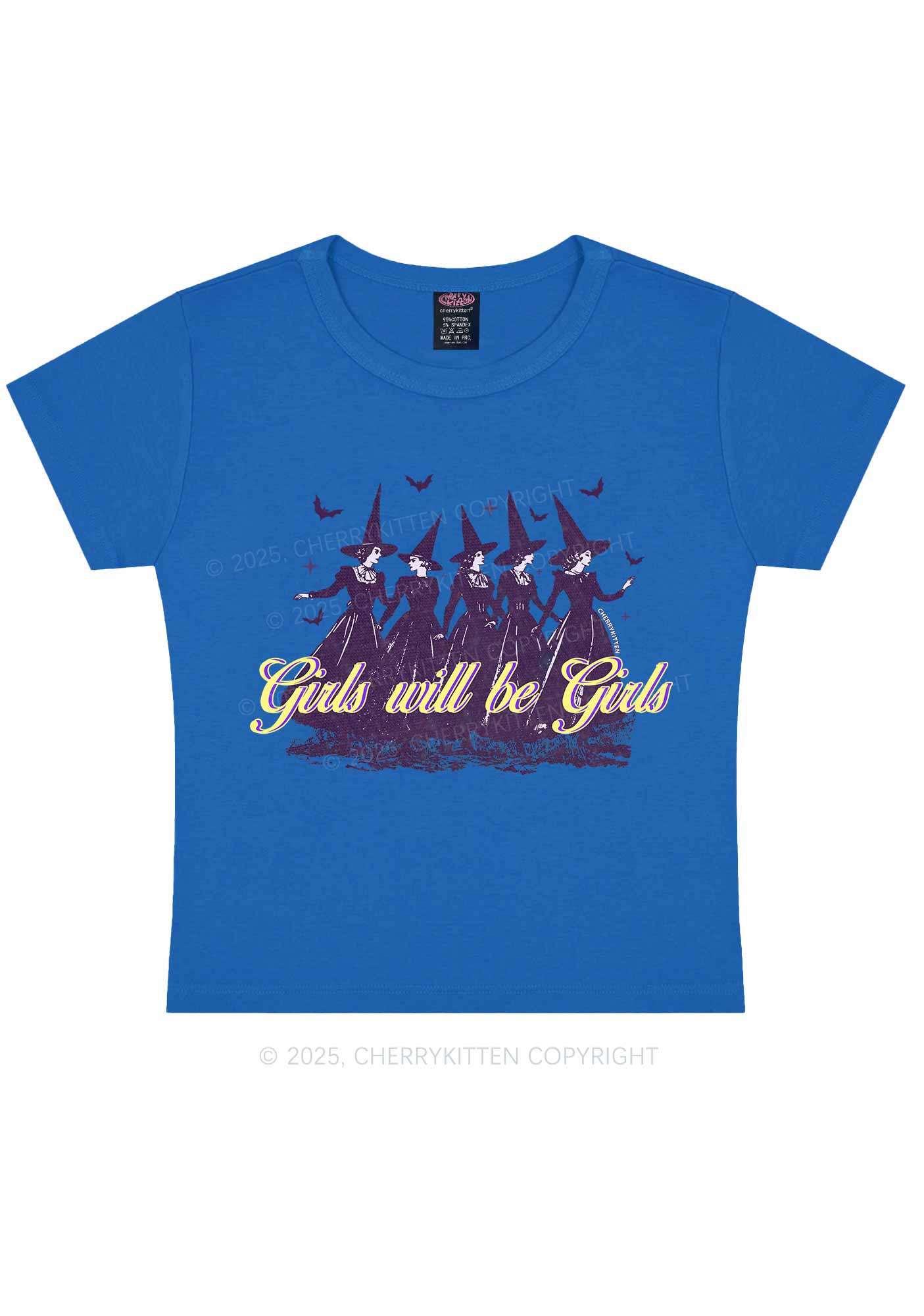 Halloween Witches Will Be Witches Y2K Baby Tee Cherrykitten - Image 10