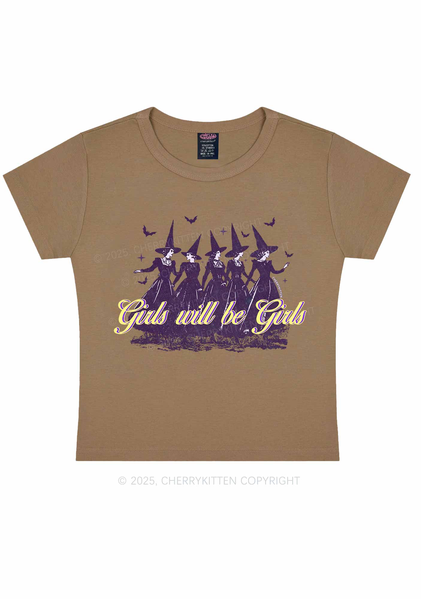 Halloween Witches Will Be Witches Y2K Baby Tee Cherrykitten - Image 8