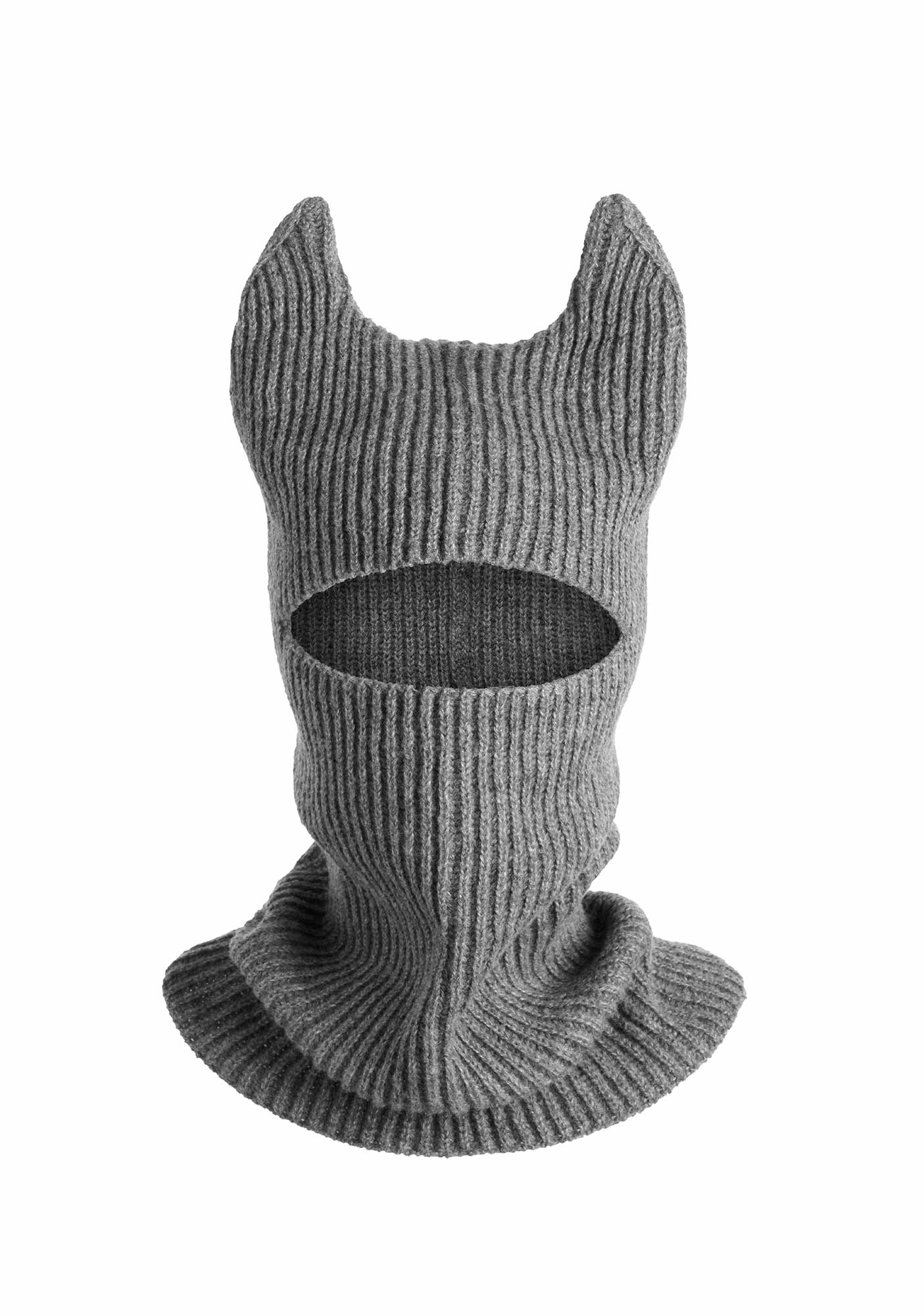 Halloween Y2K Devil Horn Knitted Balaclava Cherrykitten - Image 4