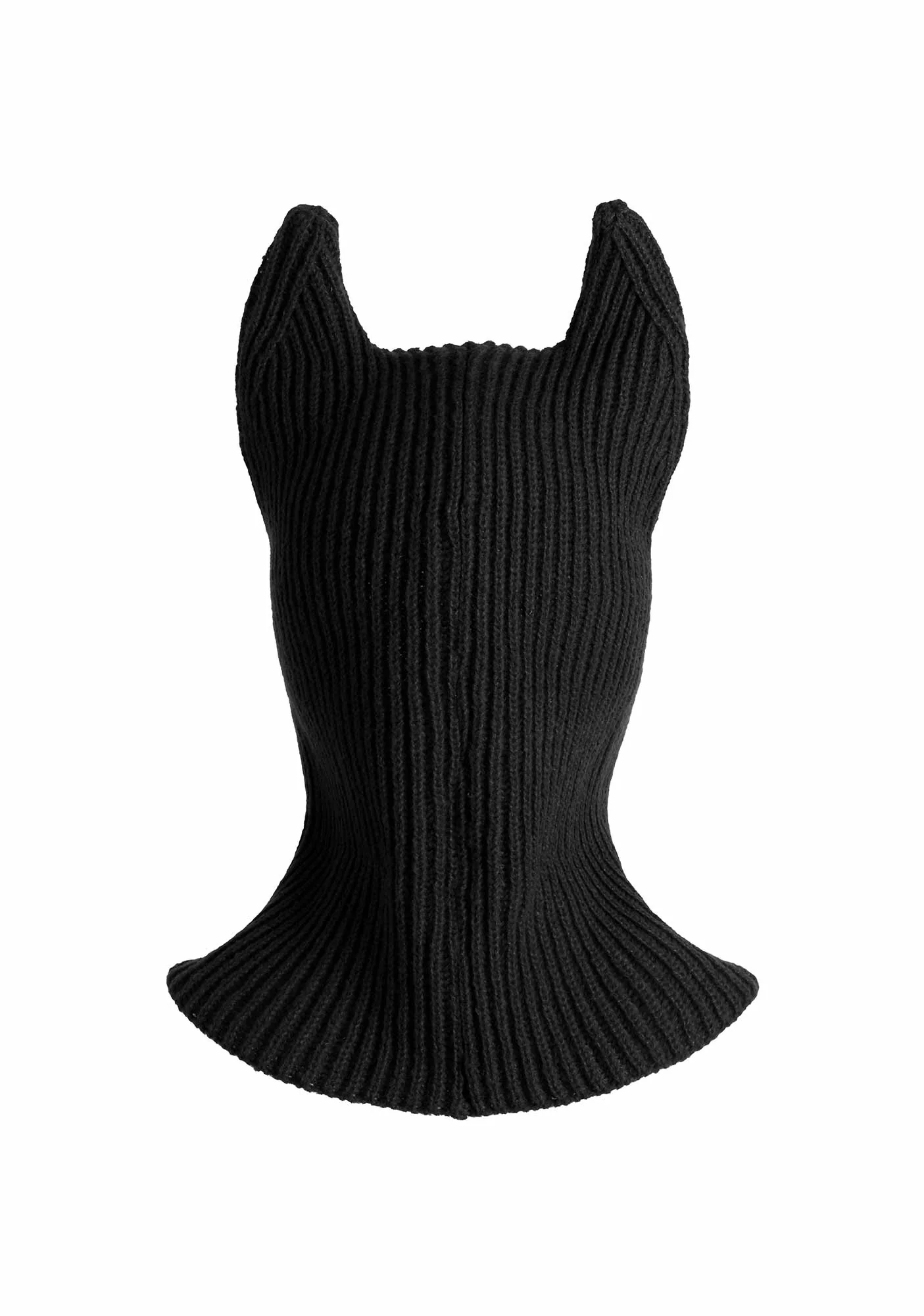 Halloween Y2K Devil Horn Knitted Balaclava Cherrykitten - Image 5