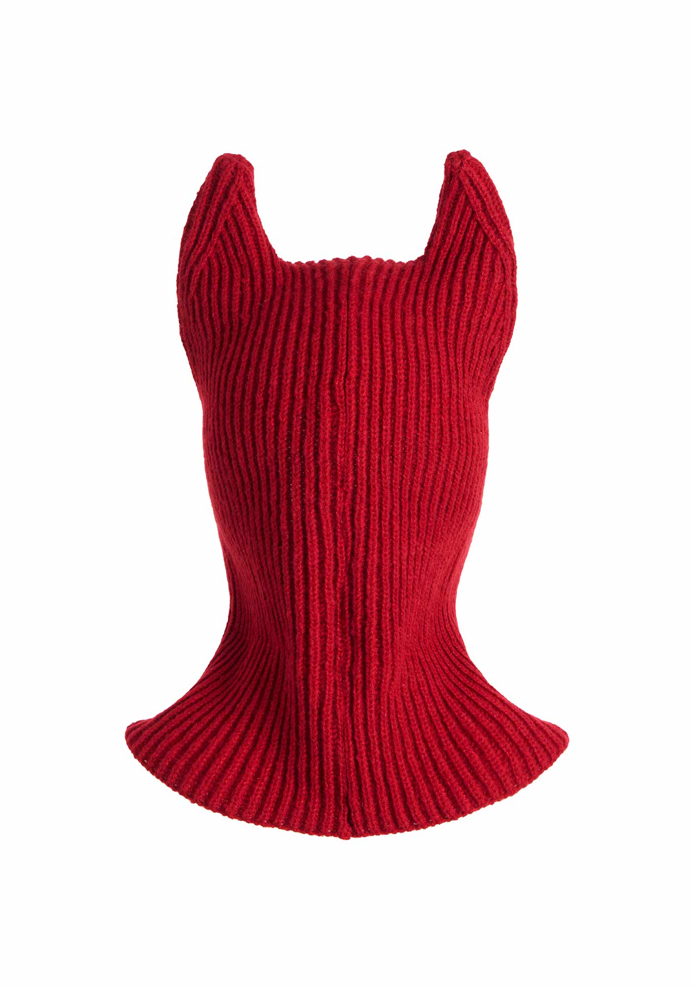 Halloween Y2K Devil Horn Knitted Balaclava Cherrykitten - Image 6
