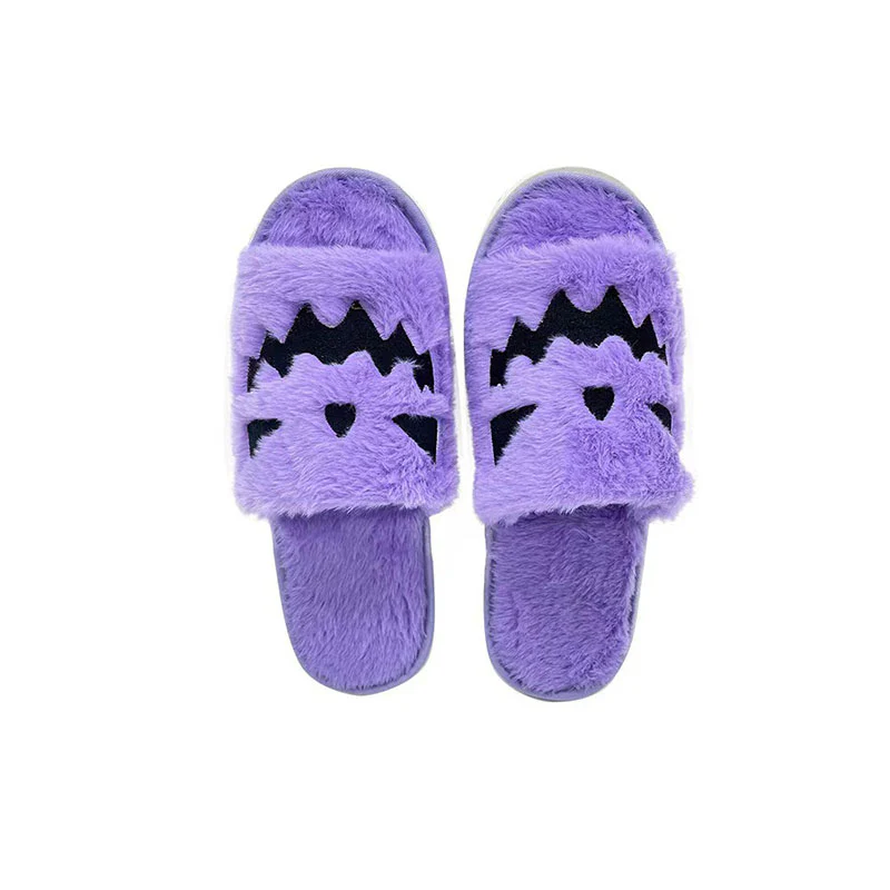 Halloween Y2K Pumpkin Plush Slippers - Image 4