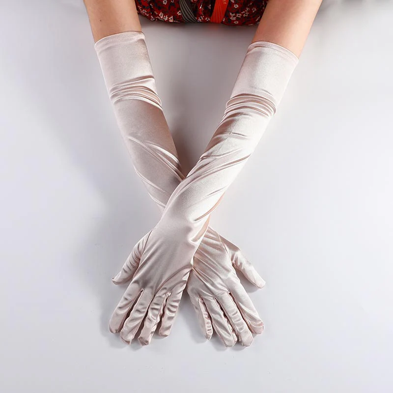 Halloween Y2K Satin Stretch Gloves - Image 5