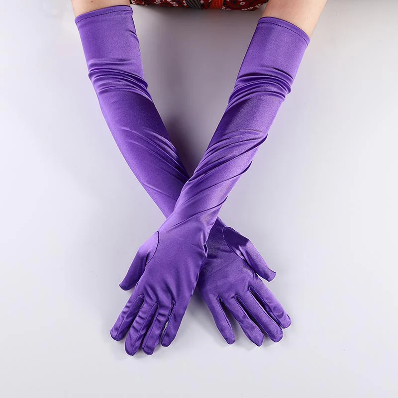 Halloween Y2K Satin Stretch Gloves - Image 9