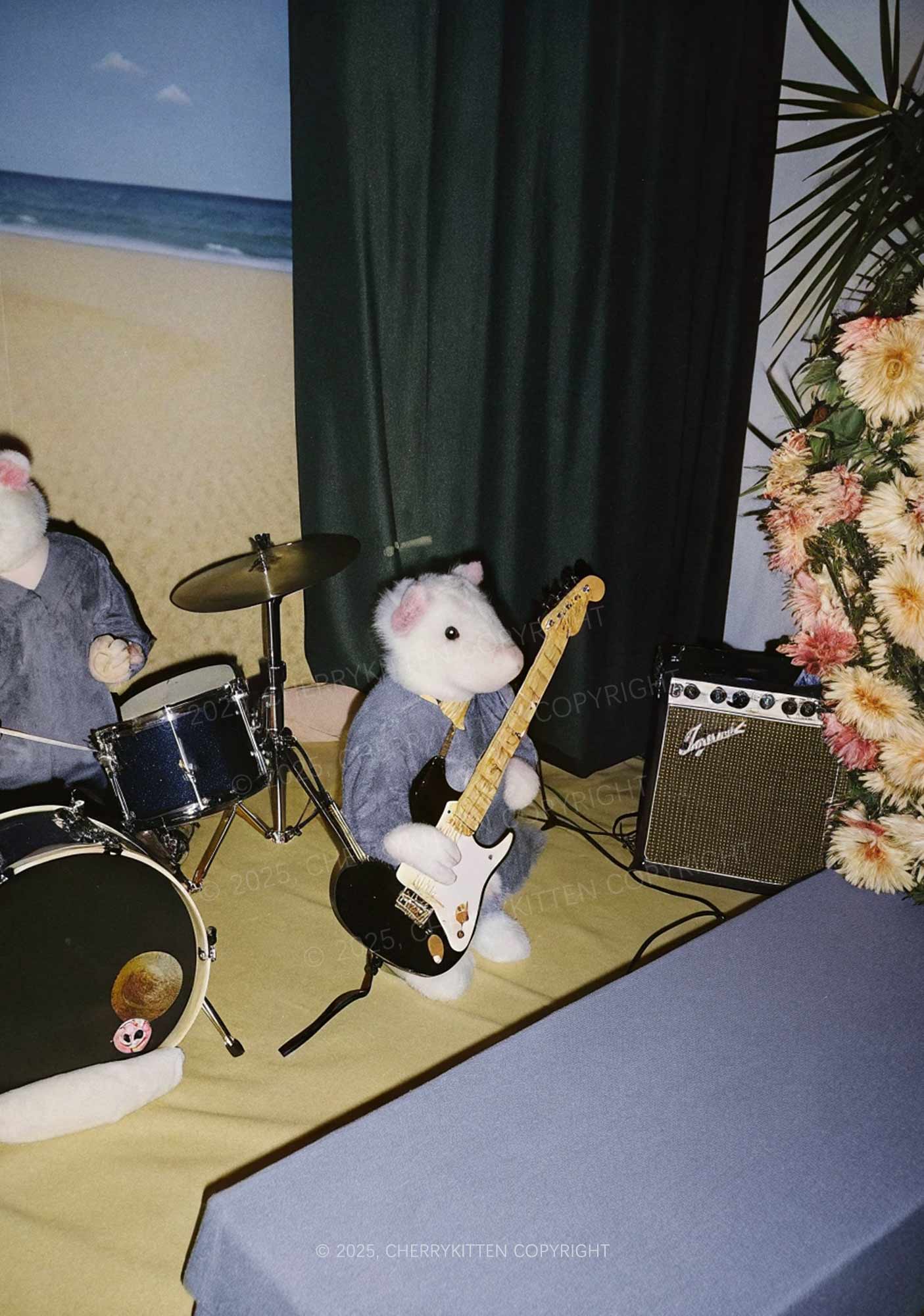 Hamster Rock Band Y2K Mesh Cami Tank Cherrykitten - Image 2