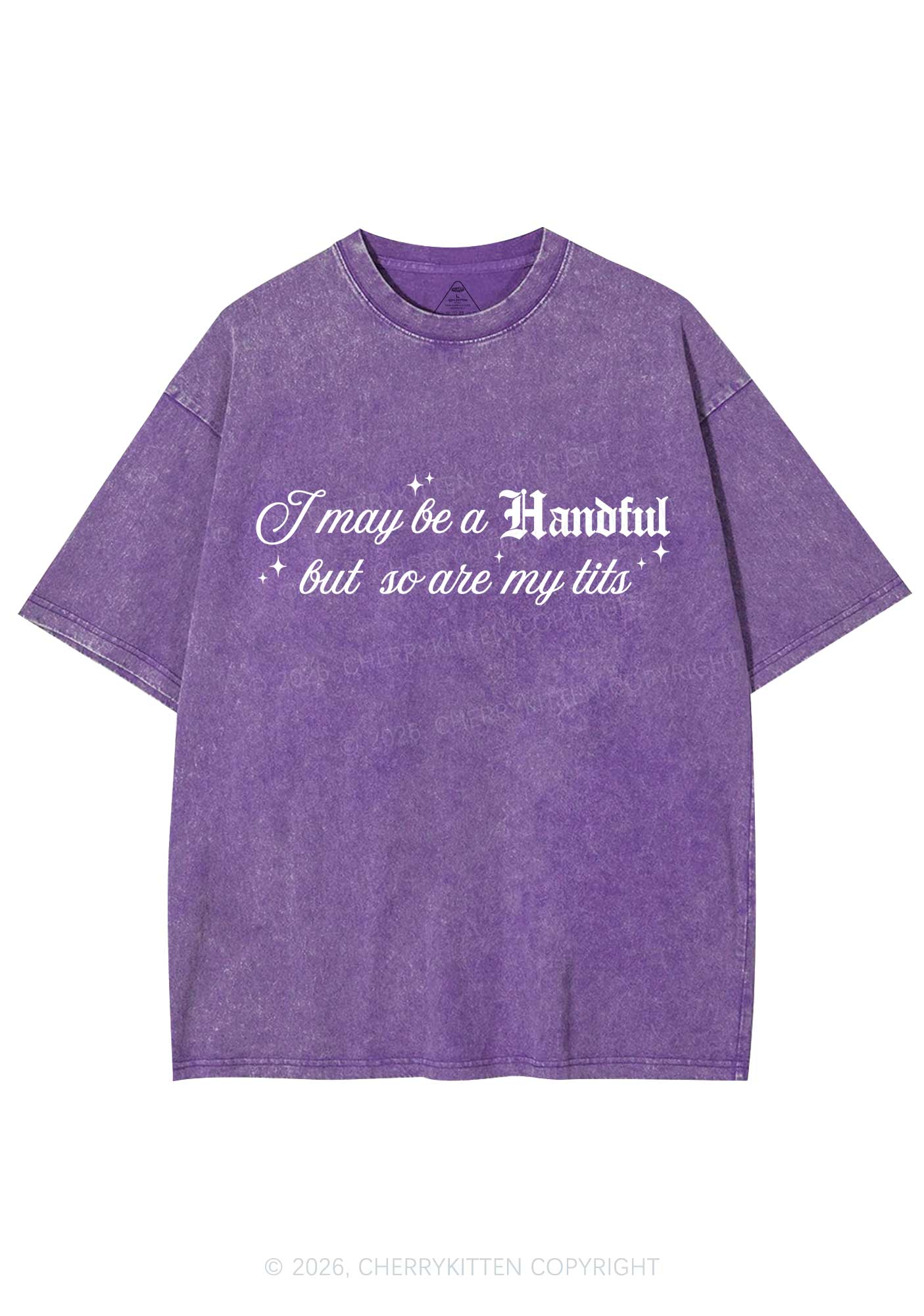 Handful Txts Valentine's Day Y2K Shirts Washed Tee Cherrykitten - Image 5