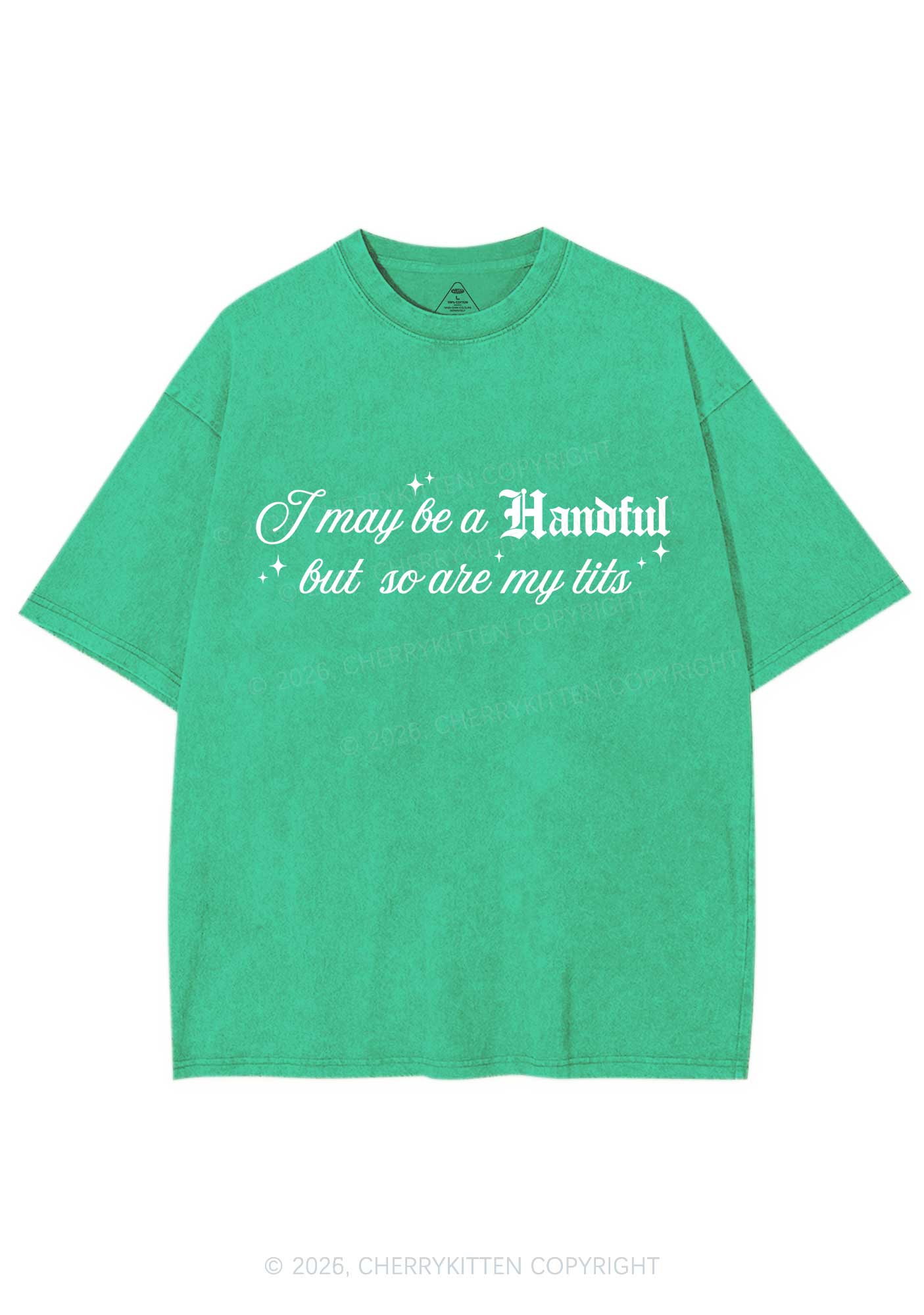Handful Txts Valentine's Day Y2K Shirts Washed Tee Cherrykitten - Image 6