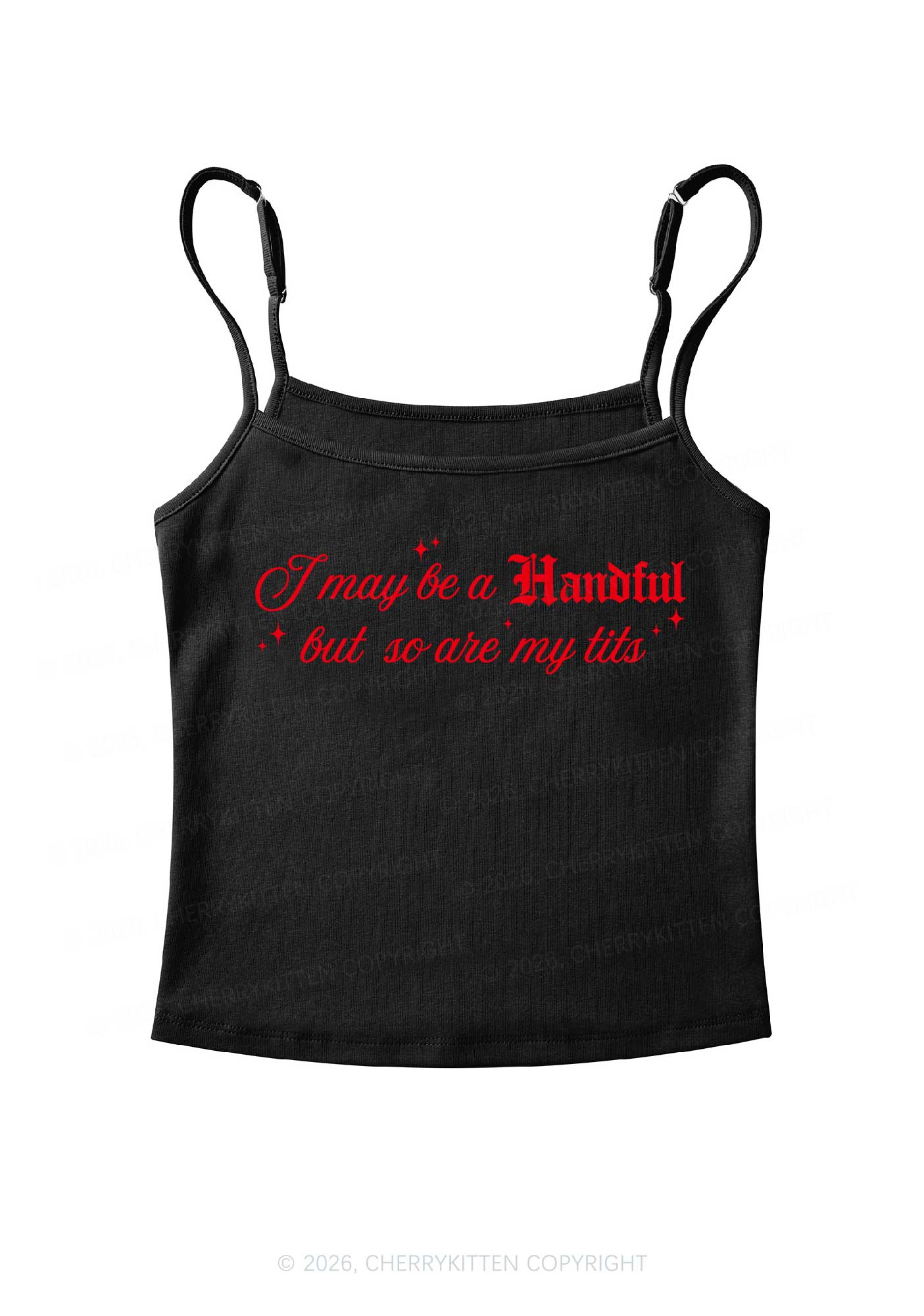 Handful Txts Valentine's Day Y2K Spaghetti Strap Cami Cherrykitten - Image 3