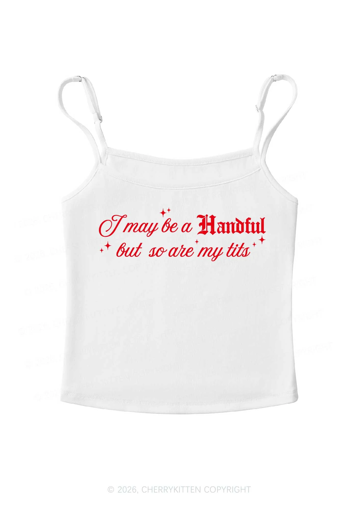 Handful Txts Valentine's Day Y2K Spaghetti Strap Cami Cherrykitten - Image 4