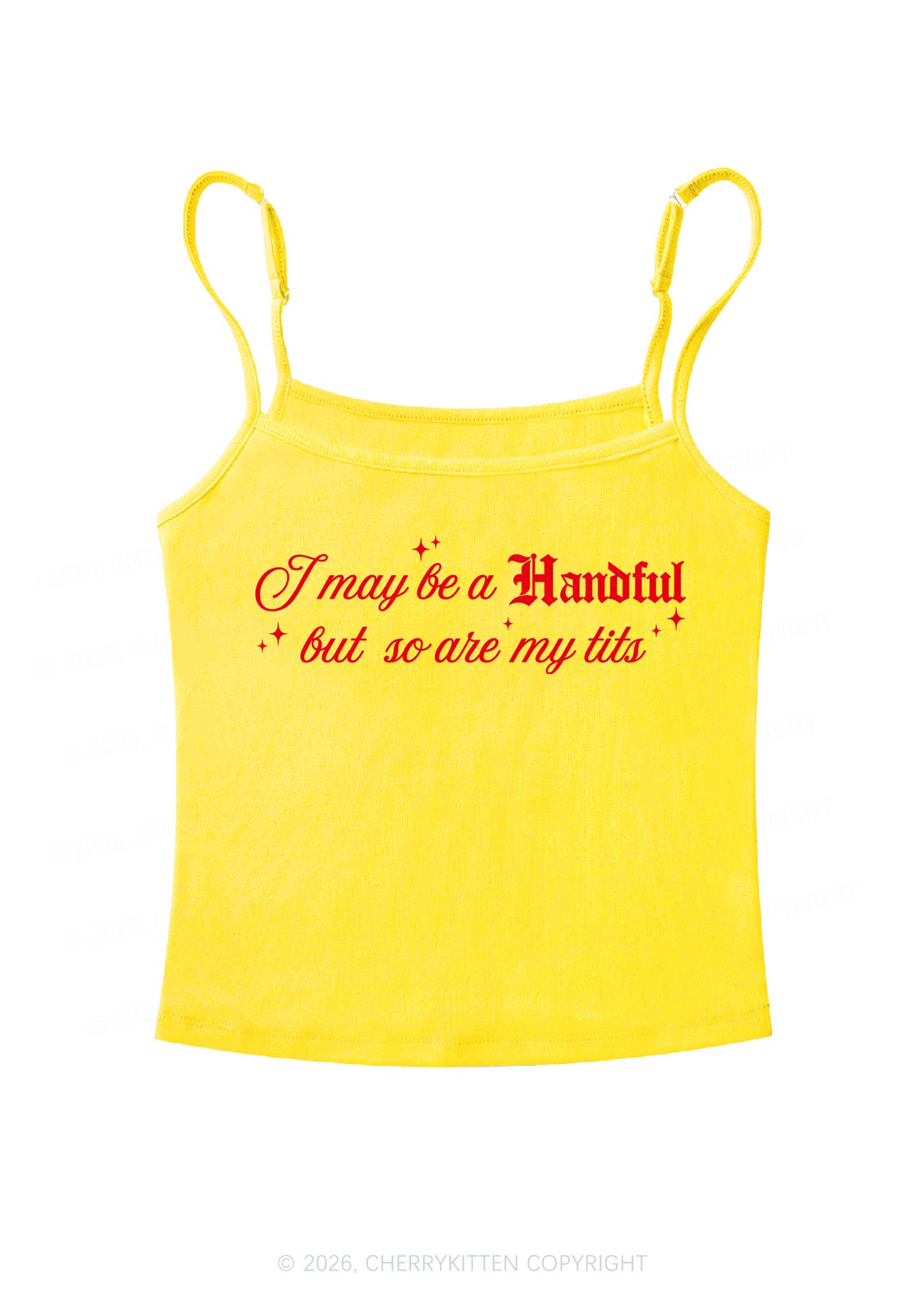 Handful Txts Valentine's Day Y2K Spaghetti Strap Cami Cherrykitten - Image 5