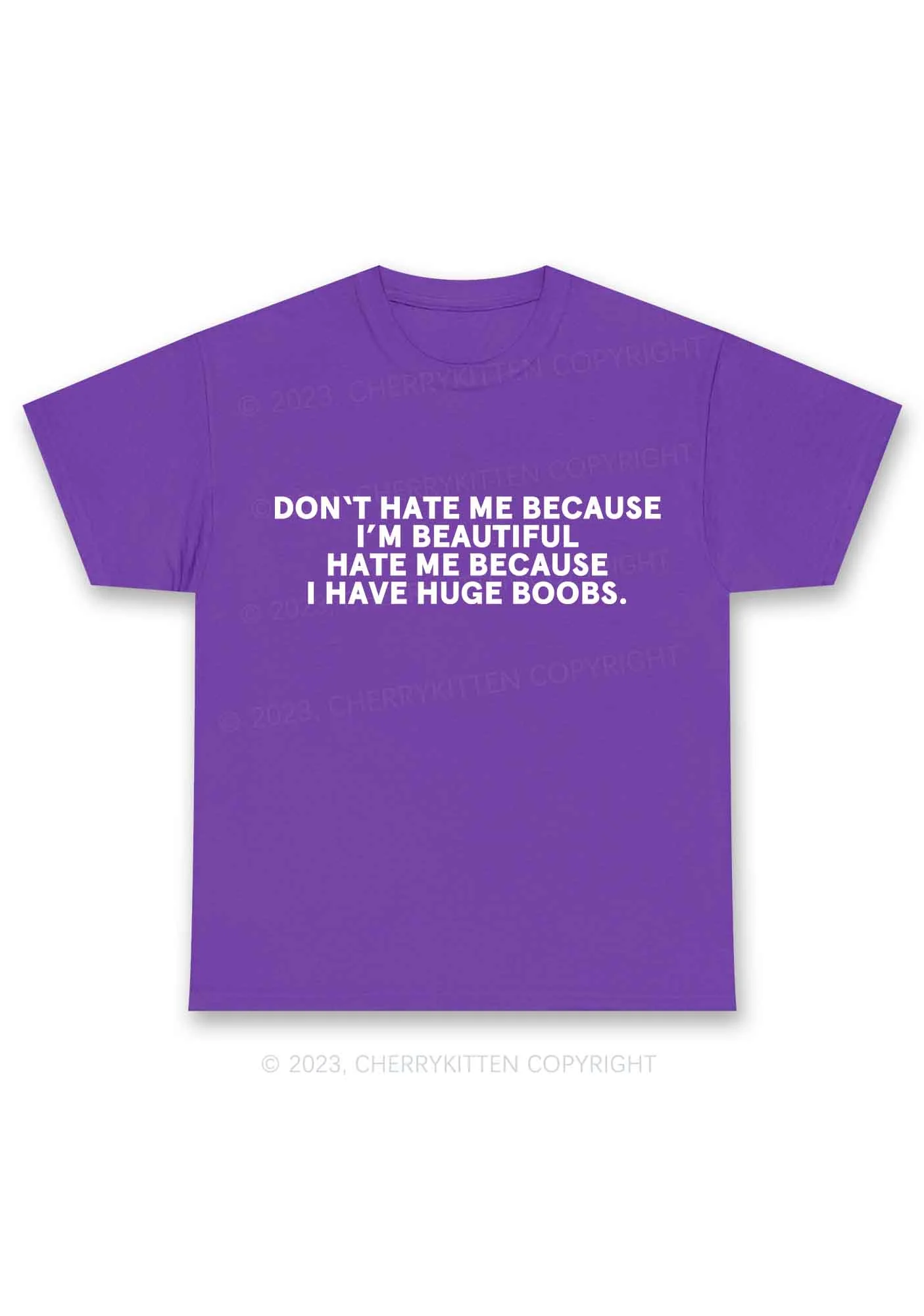 Hate Me Because I Have Huge Bxxbs Y2K Chunky Shirt Cherrykitten - Image 3
