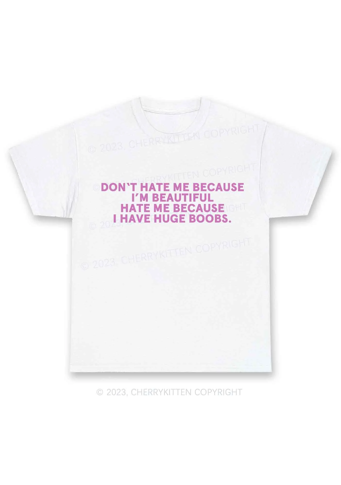 Hate Me Because I Have Huge Bxxbs Y2K Chunky Shirt Cherrykitten - Image 4